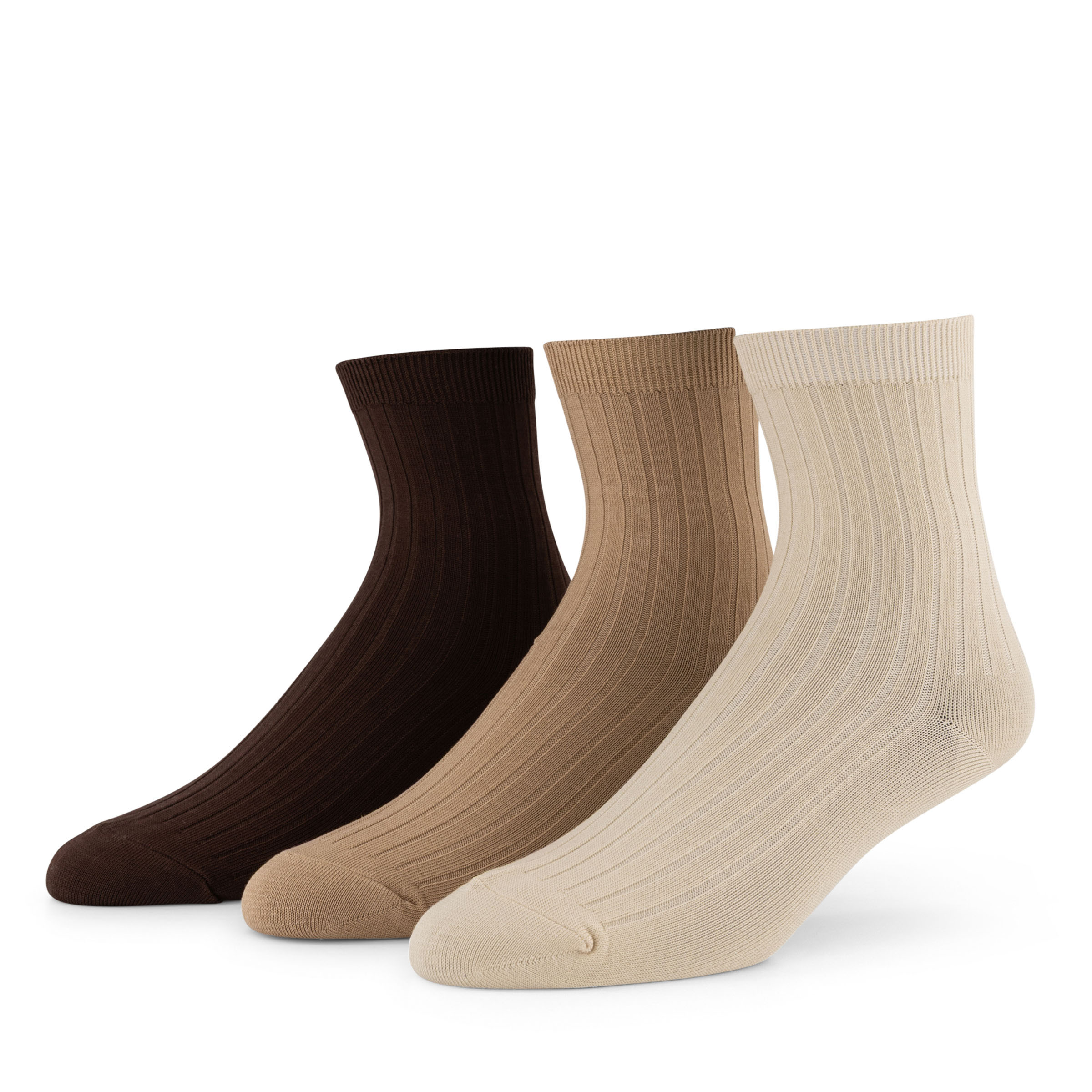 Thin Rib Socks 3-Pack