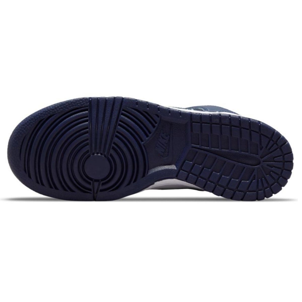 nike dunk high navy white