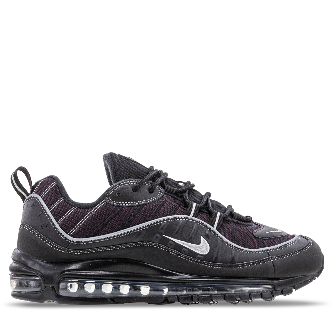 Nike AIR MAX 98 Black/Metallic Silver/Oil Grey/Vast Grey | Hype DC