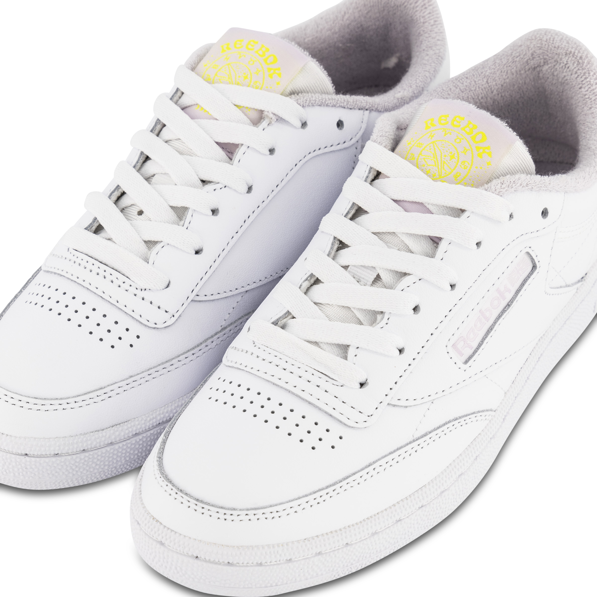 Reebok Club C 85 Womens White/Glow 
