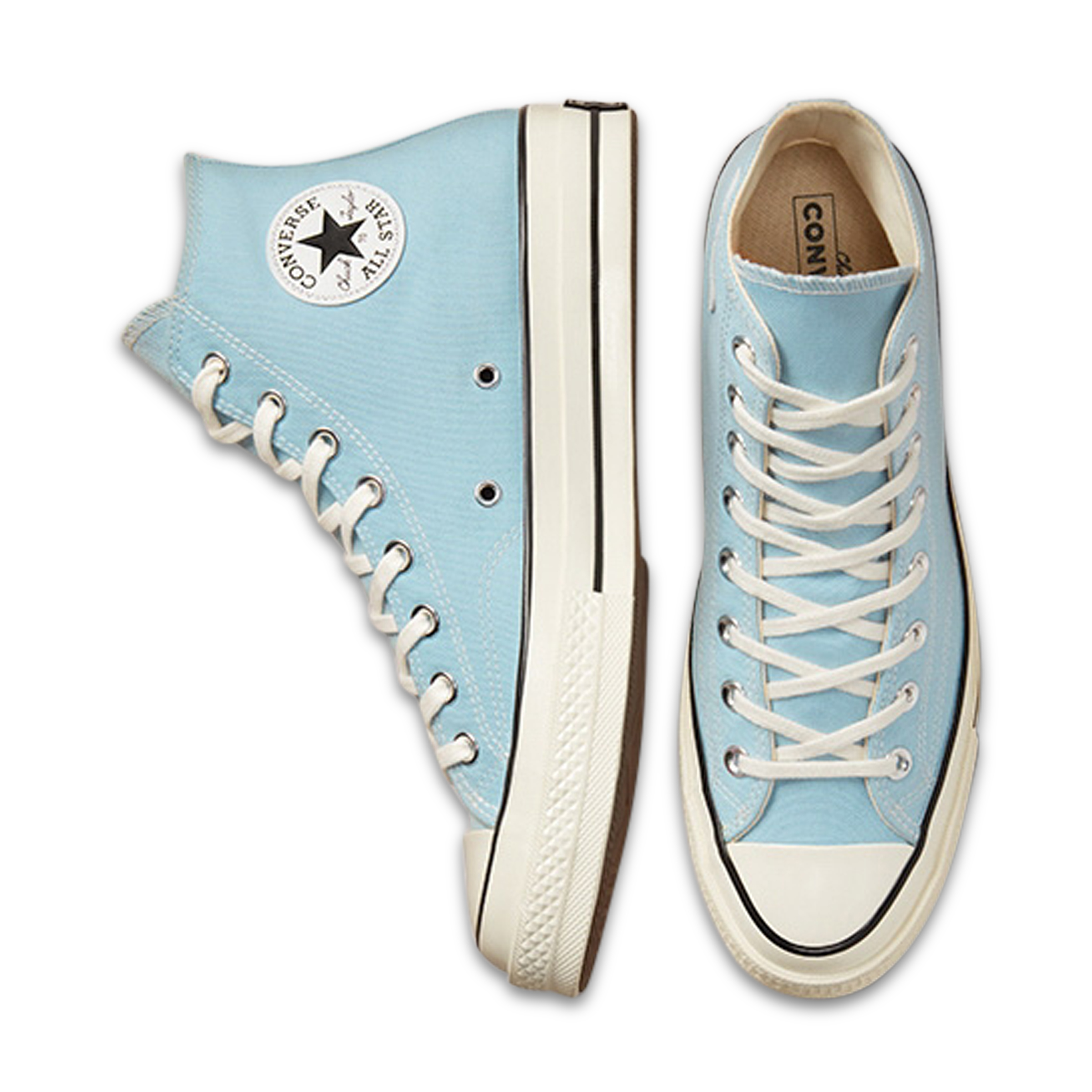 Converse Chuck 70 High Recycled Canvas Light Armory Blue/Egret/Black | Hype  DC