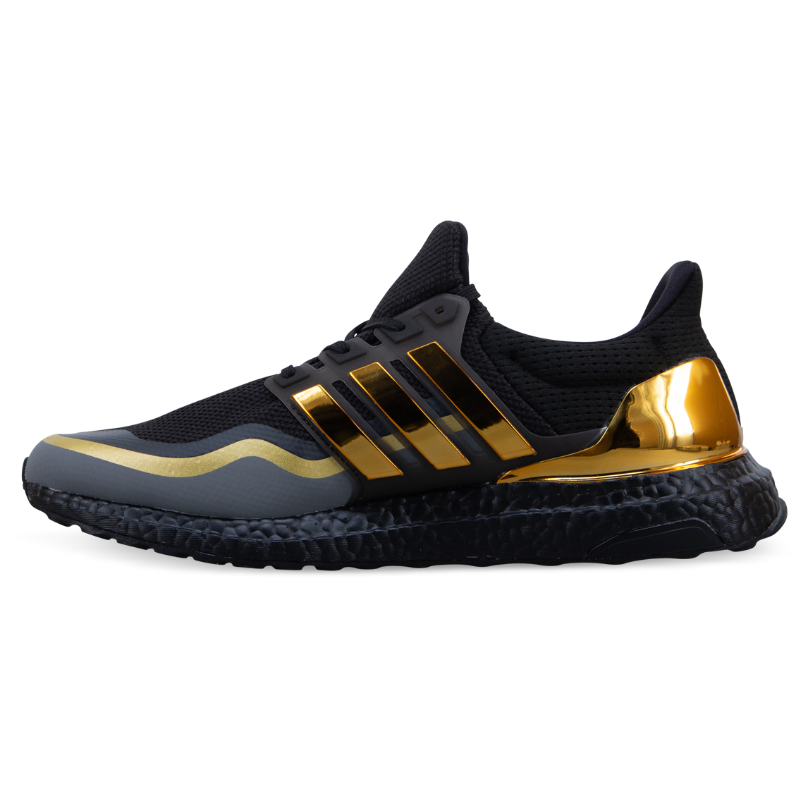 ultra boost black with gold