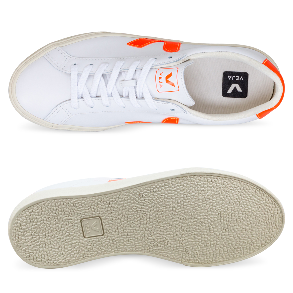 veja esplar extra white orange fluo
