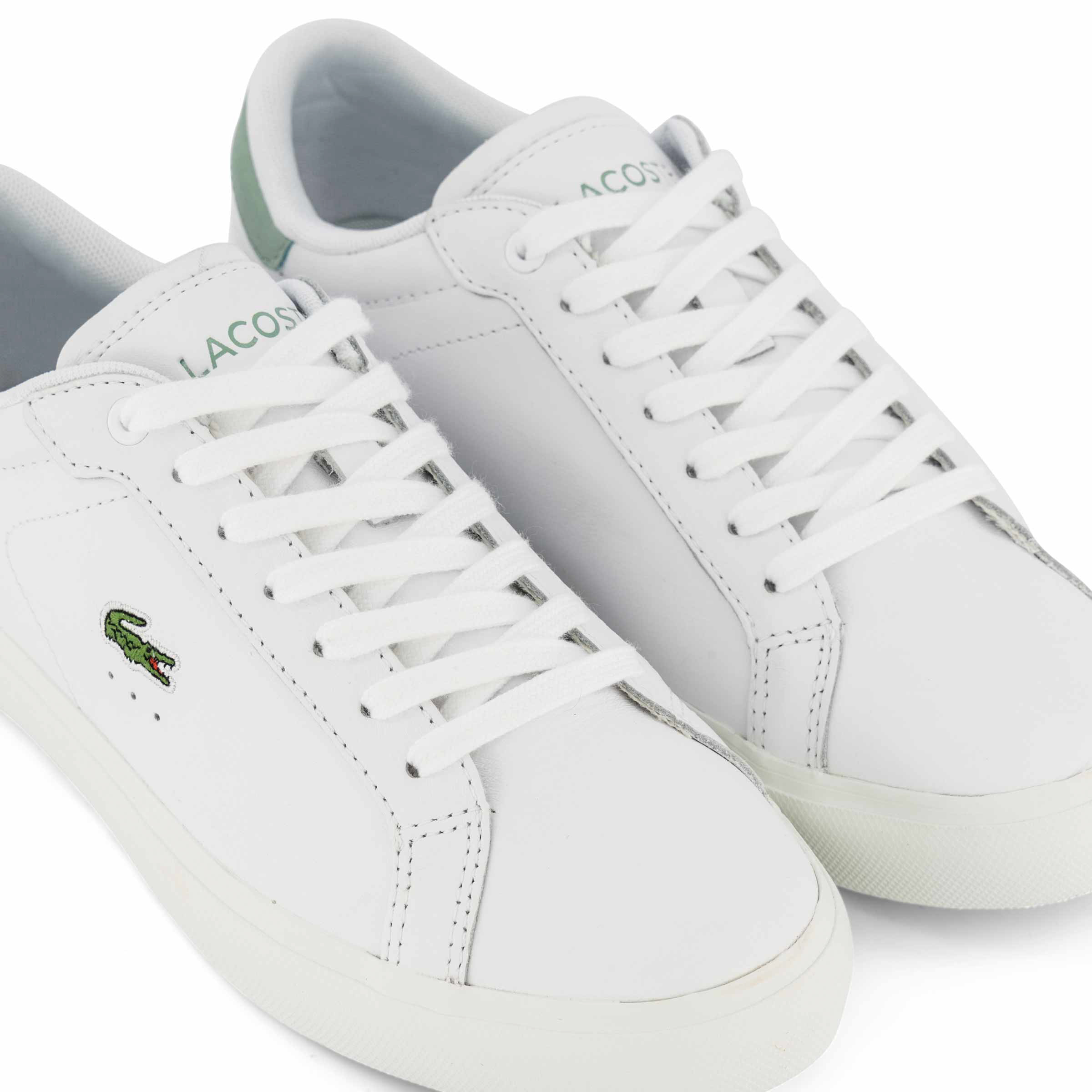 Lacoste POWERCOURT WOMENS Wht/lt Grn 