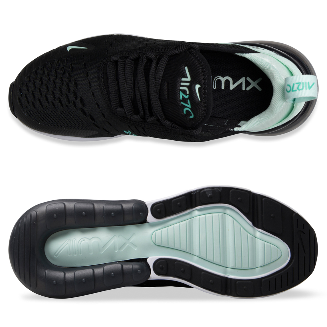nike 270 black/igloo/hyper turquoise/white