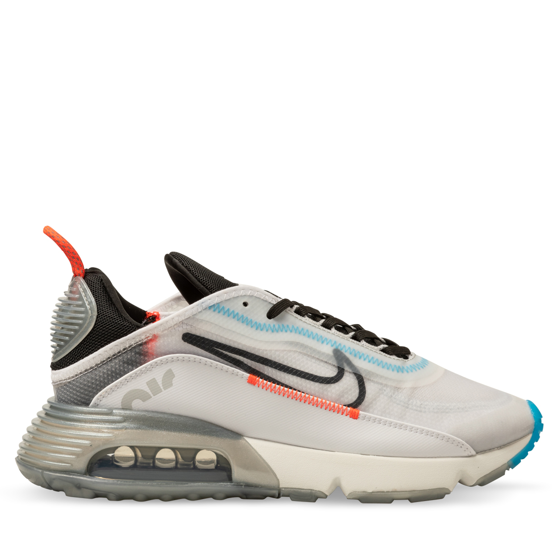 nike air max 2090 white/black/pure platinum/bright crimson