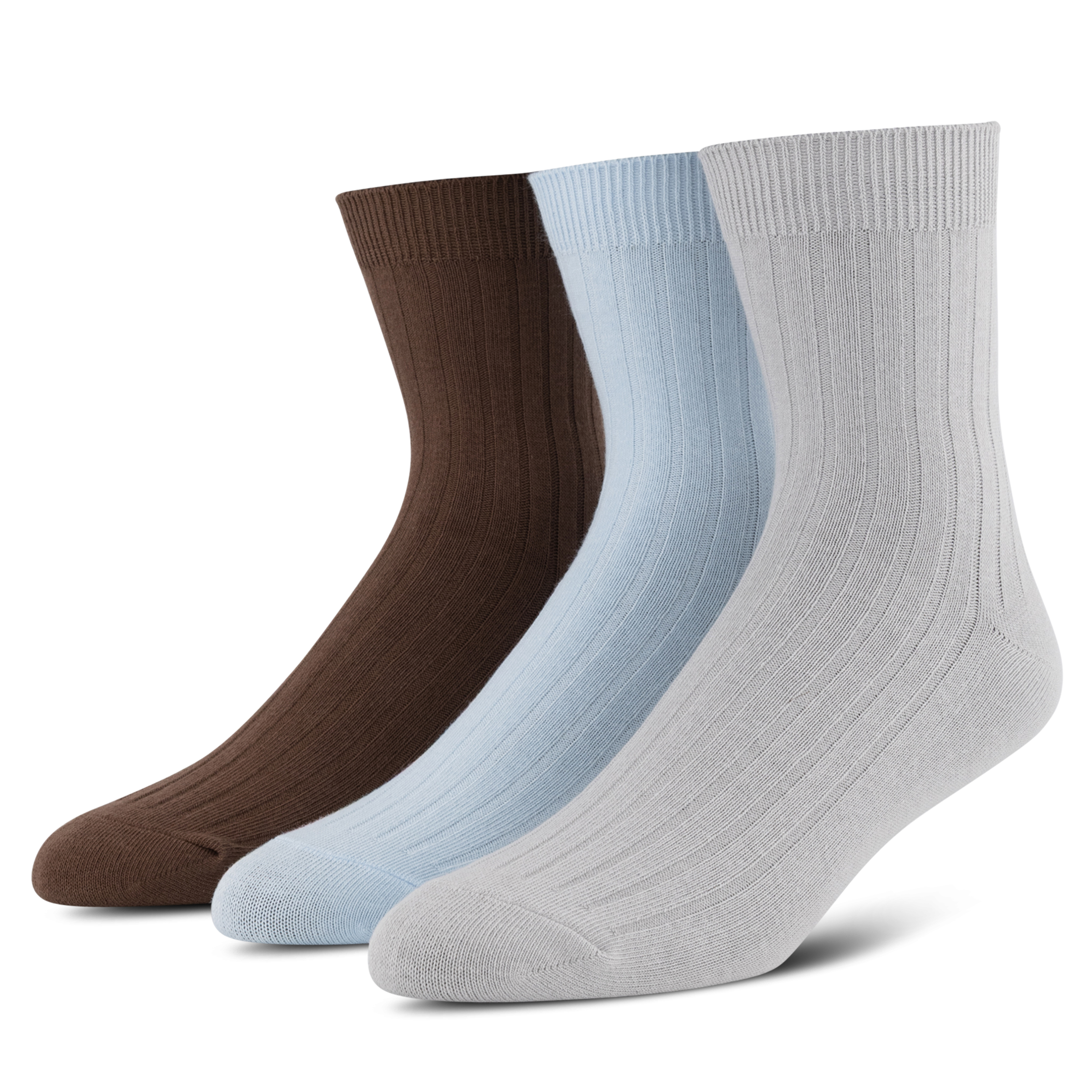 Half Crew Rib Sock 3 Pack