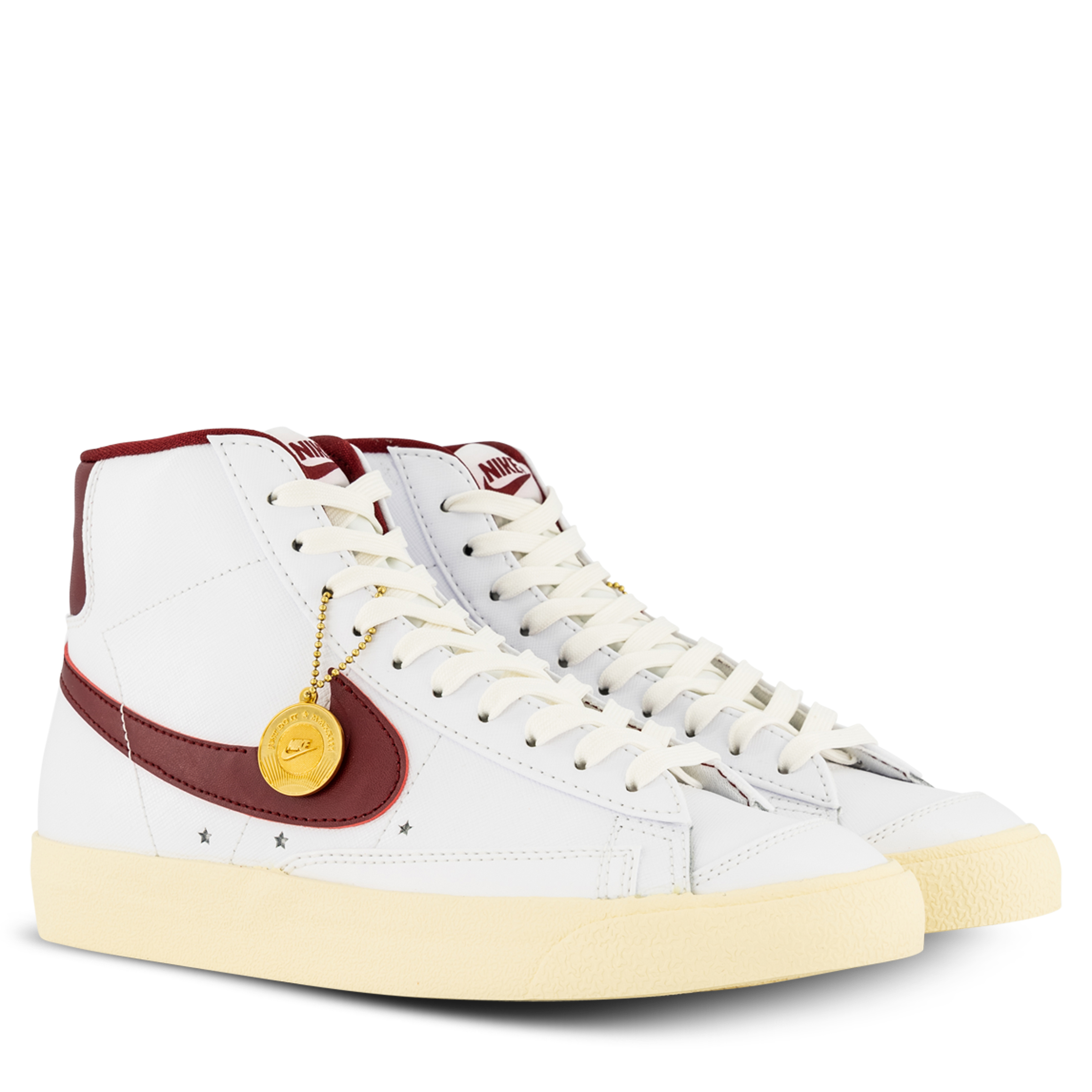 Nike Blazer Mid '77 SE Womens White/Team Red/Muslin/Metallic Gold Hype DC
