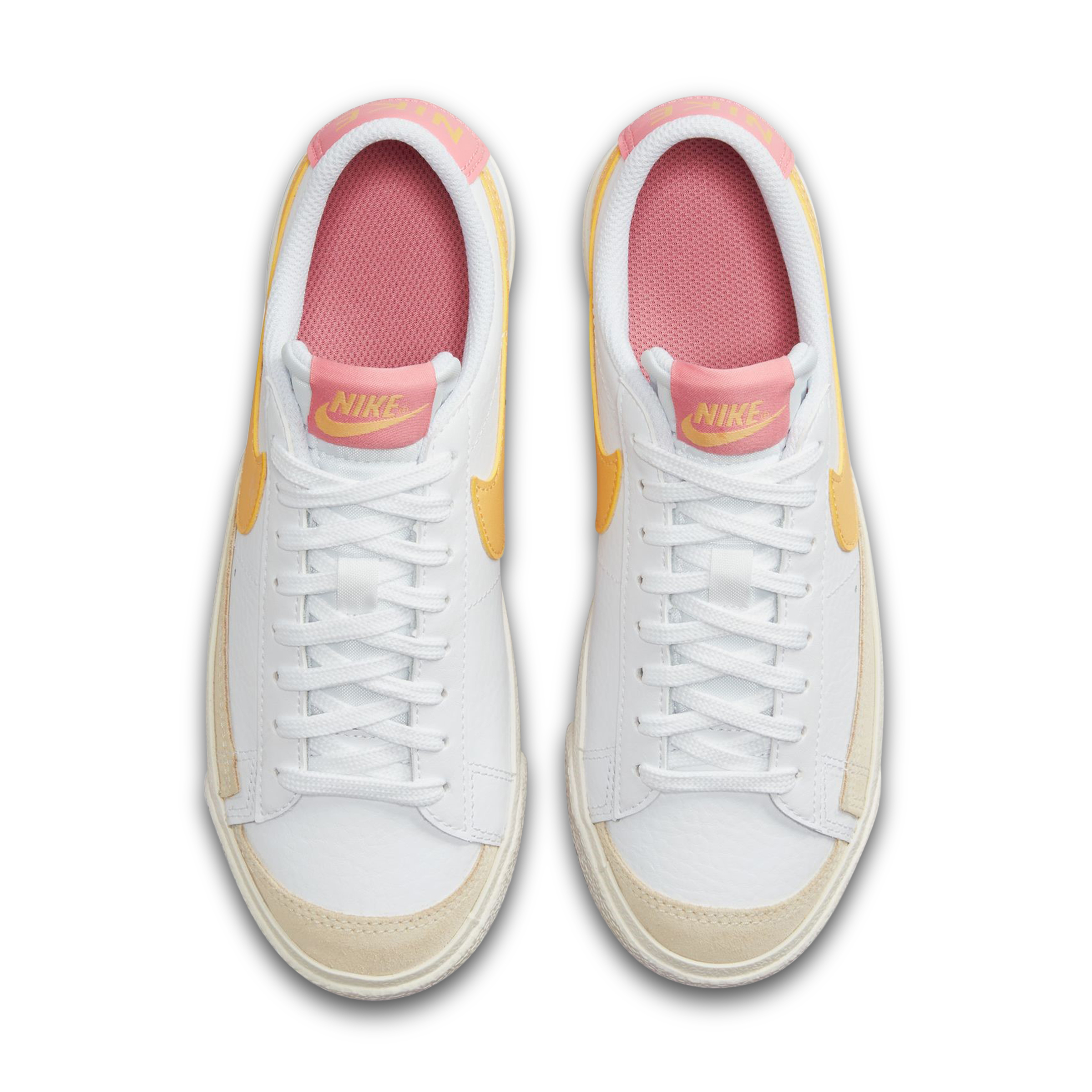 Nike Blazer Low '77 Youth White/Topaz Gold/Sail/Laser Orange Hype DC