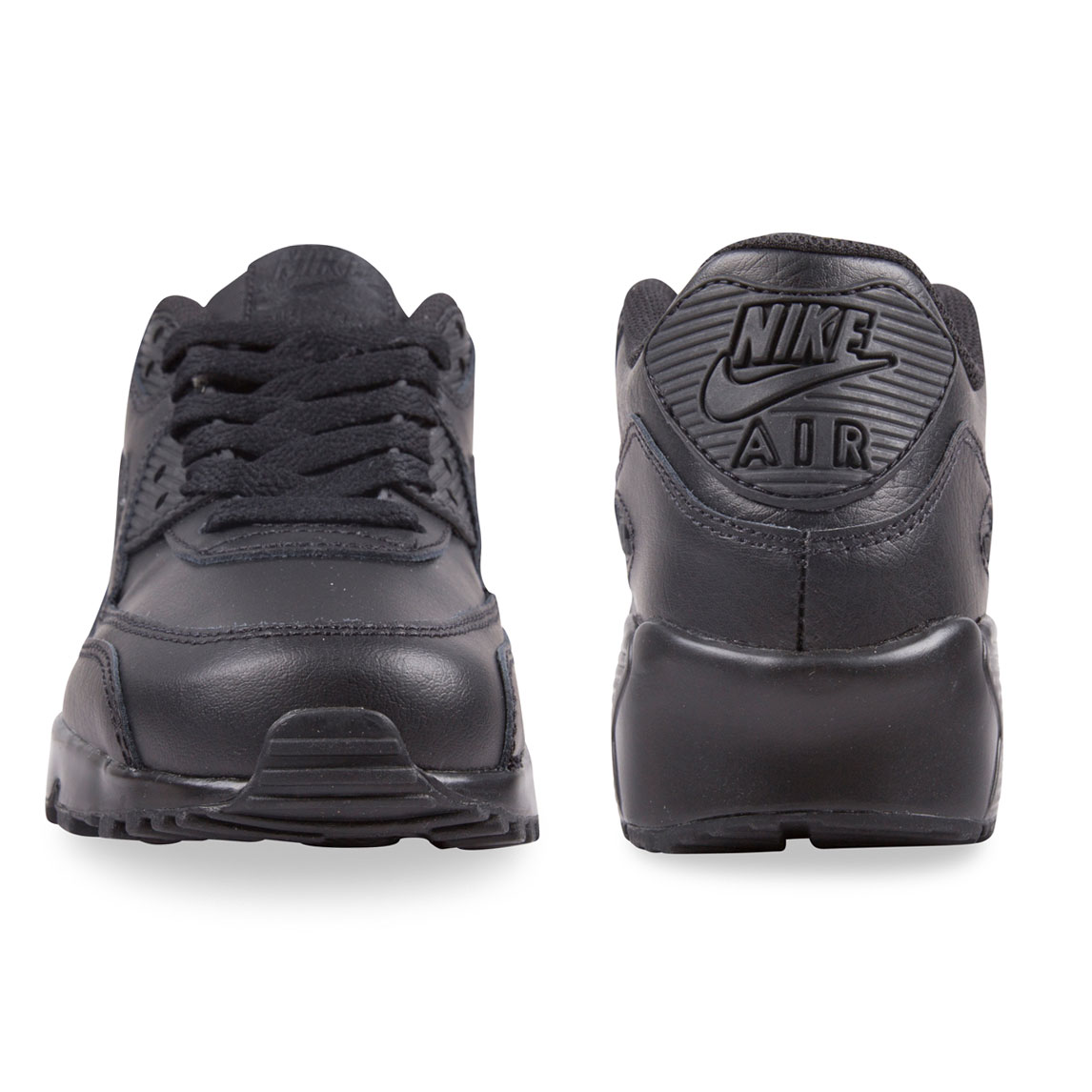 black leather nike school shoes