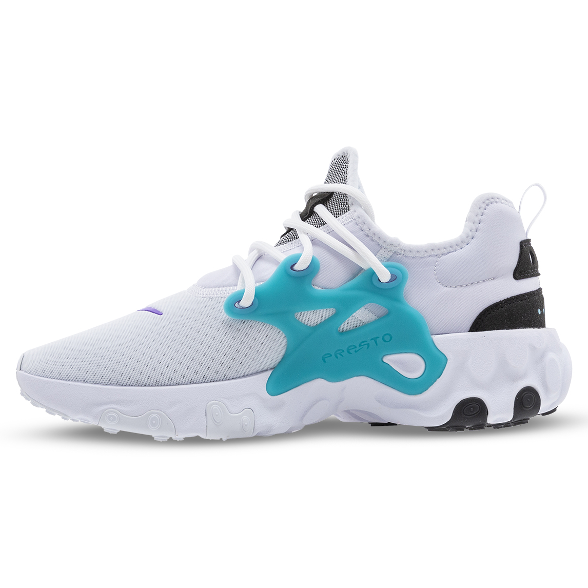 react presto white/black/atomic violet/night maroon