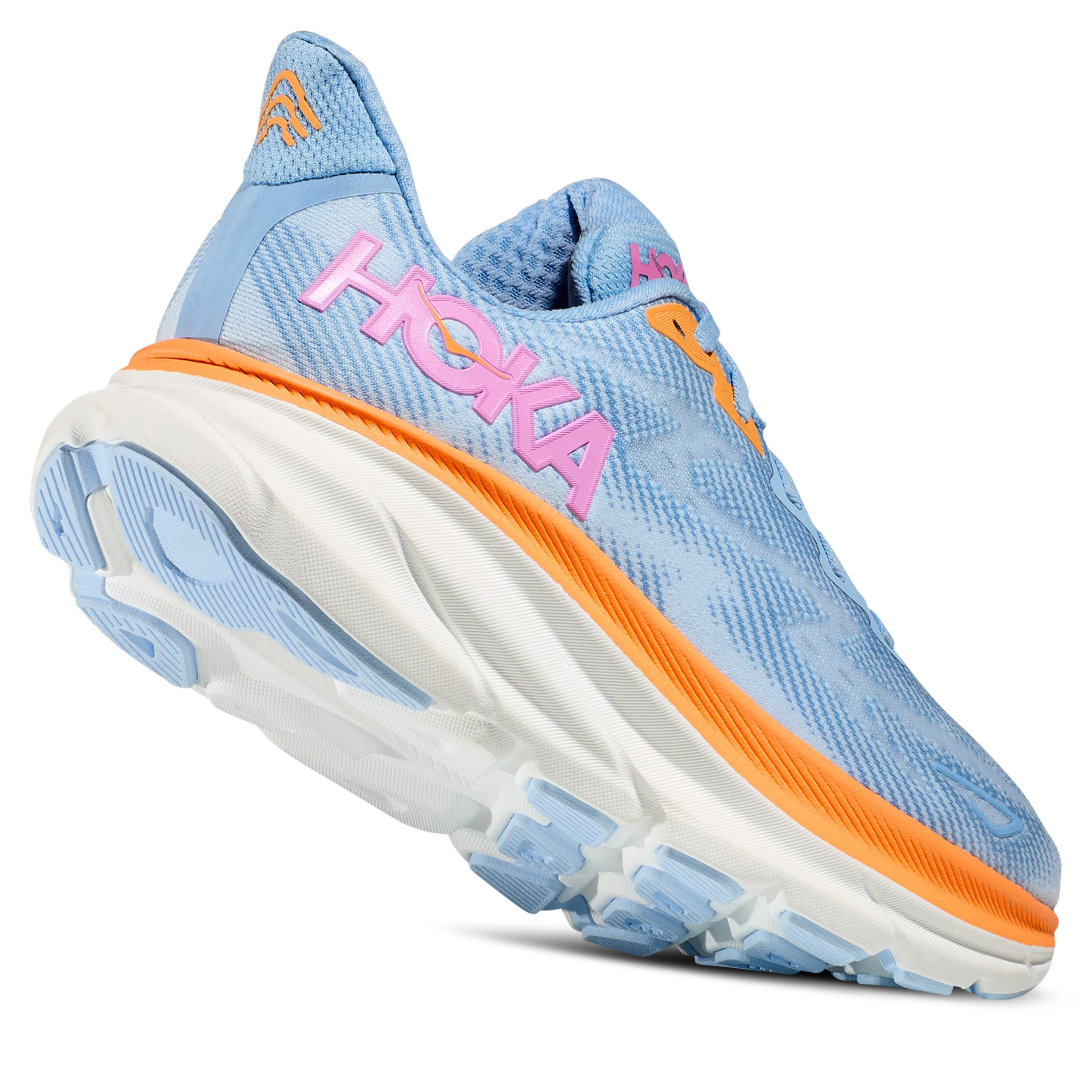 HOKA Clifton 9 Womens Airy Blue/Ice Water Hype DC