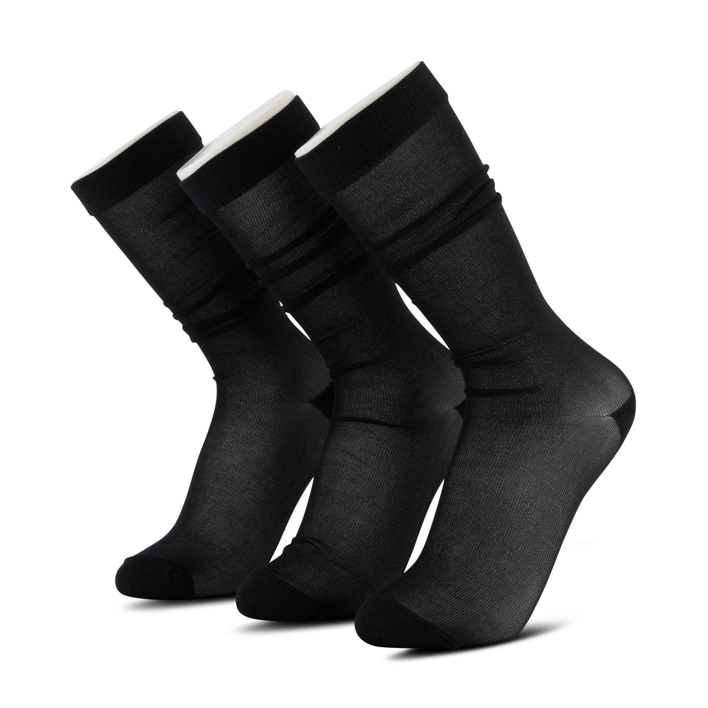 Sheer Crew Socks 3-Pack