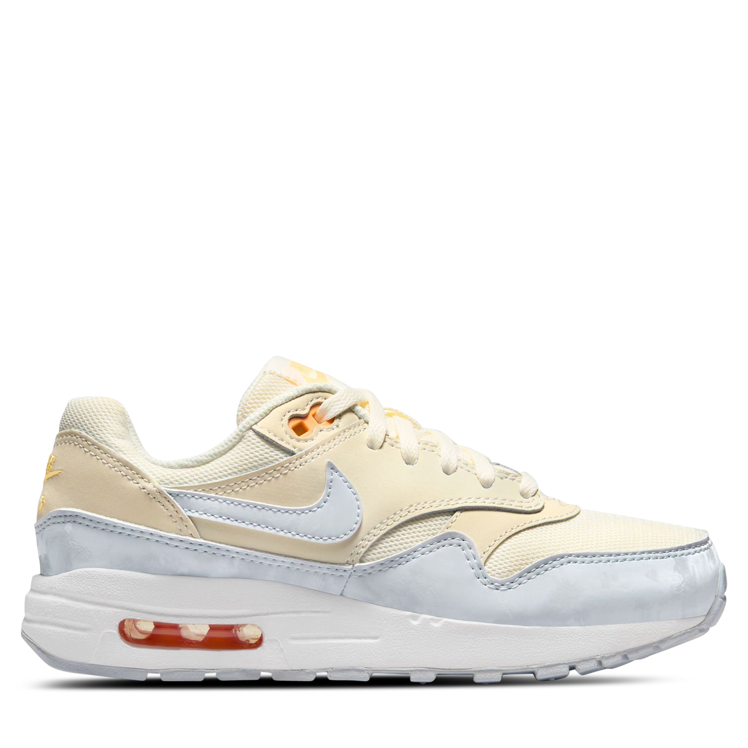 Nike Air Max 1 Youth Pale Ivory/Football Grey/Melon Tint | Hype DC
