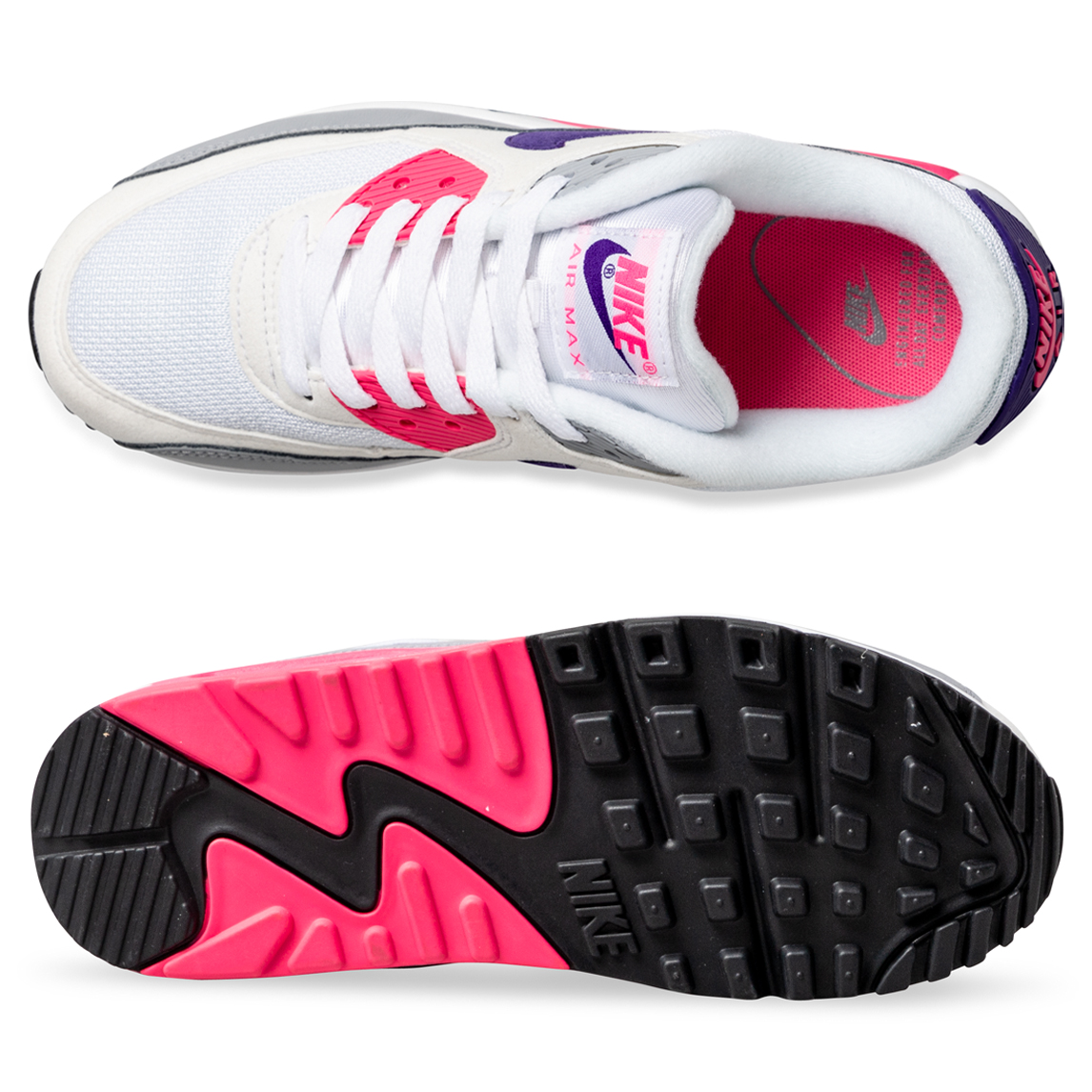 air max 90 womens shoes new white purple
