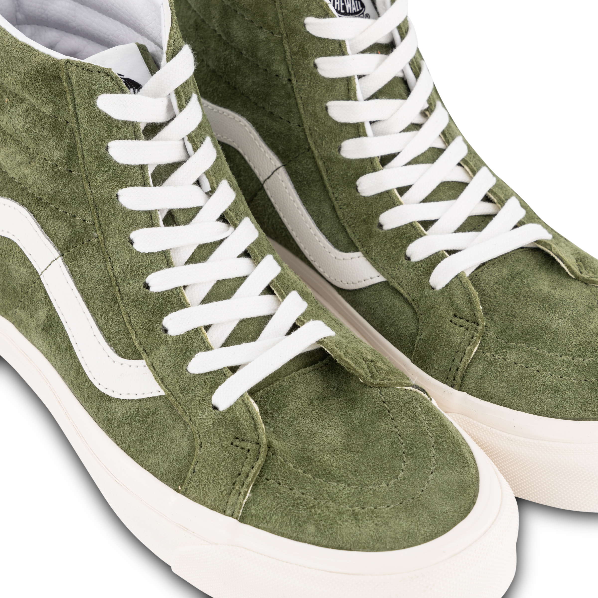 Green suede vans high on sale tops