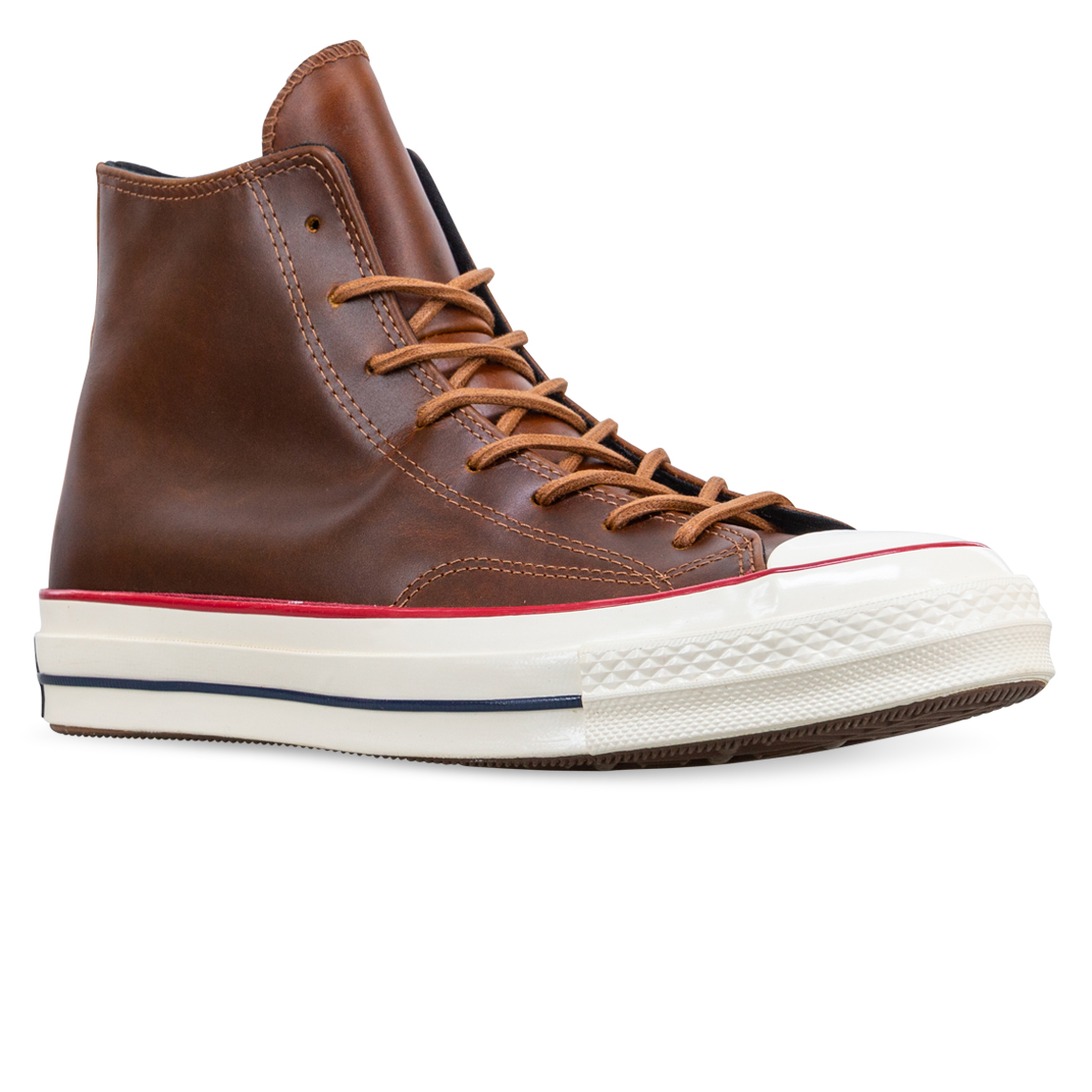 chucks brown leather