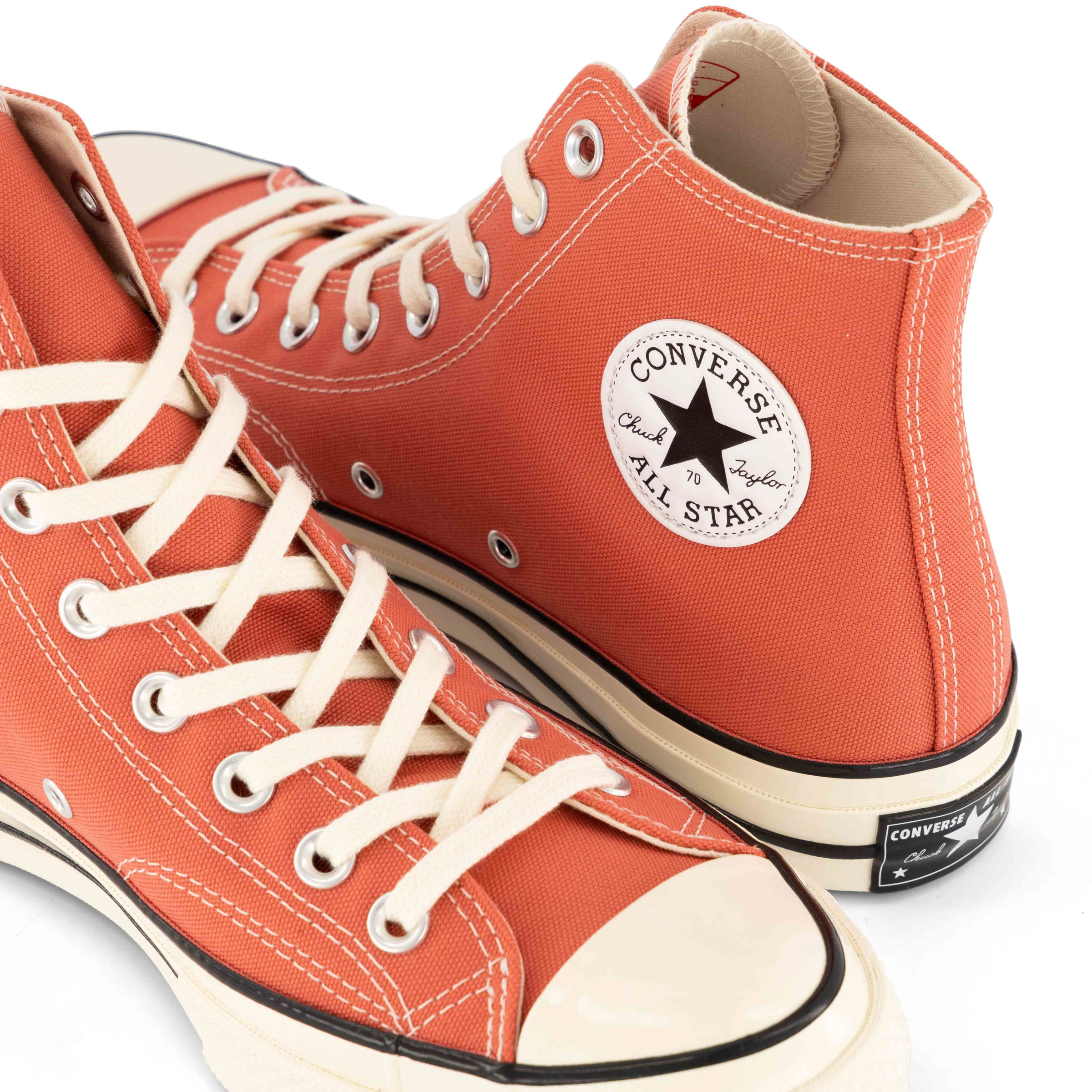 red orange converse