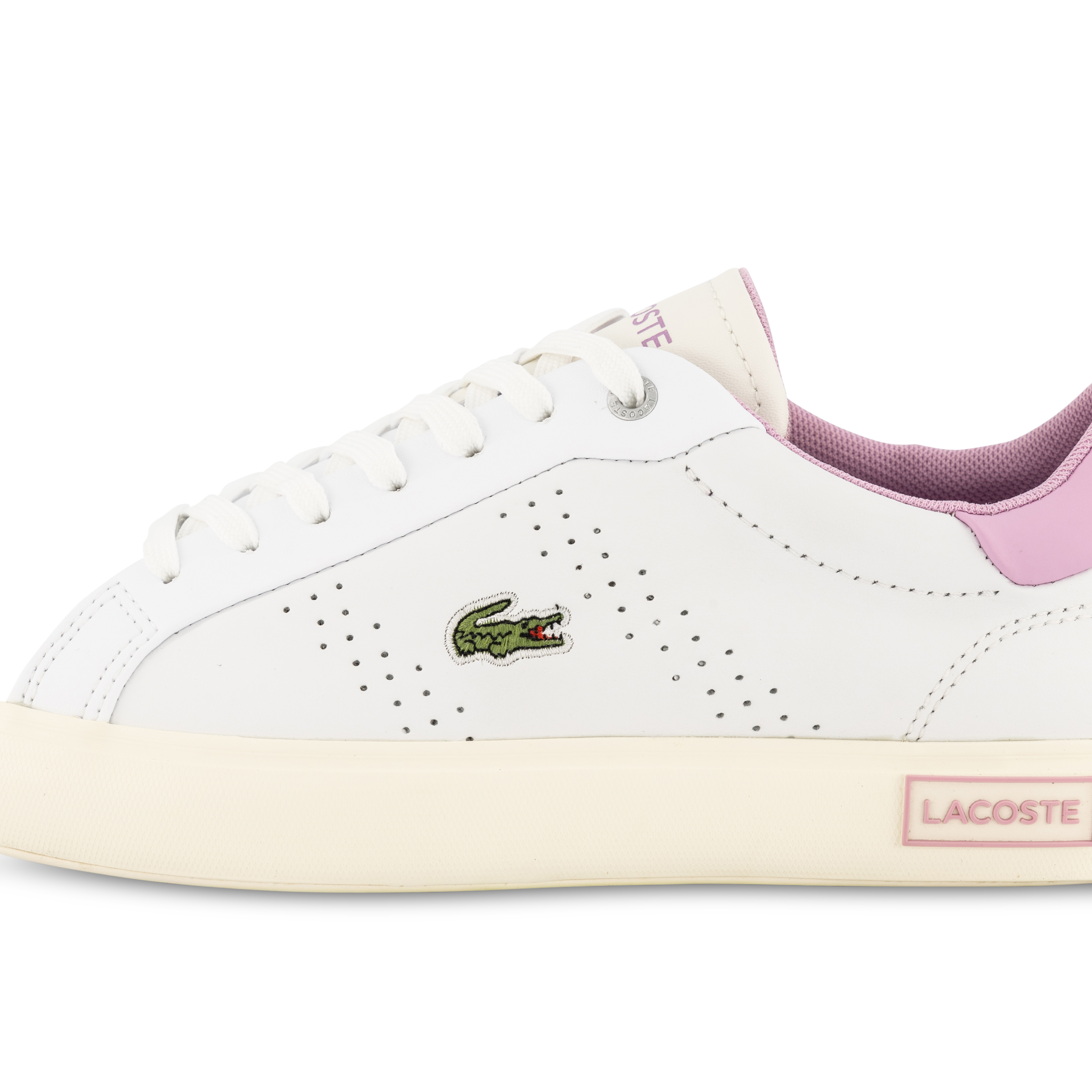 Lacoste Powercourt Womens Sfa Wht/Wht Pink Hype DC