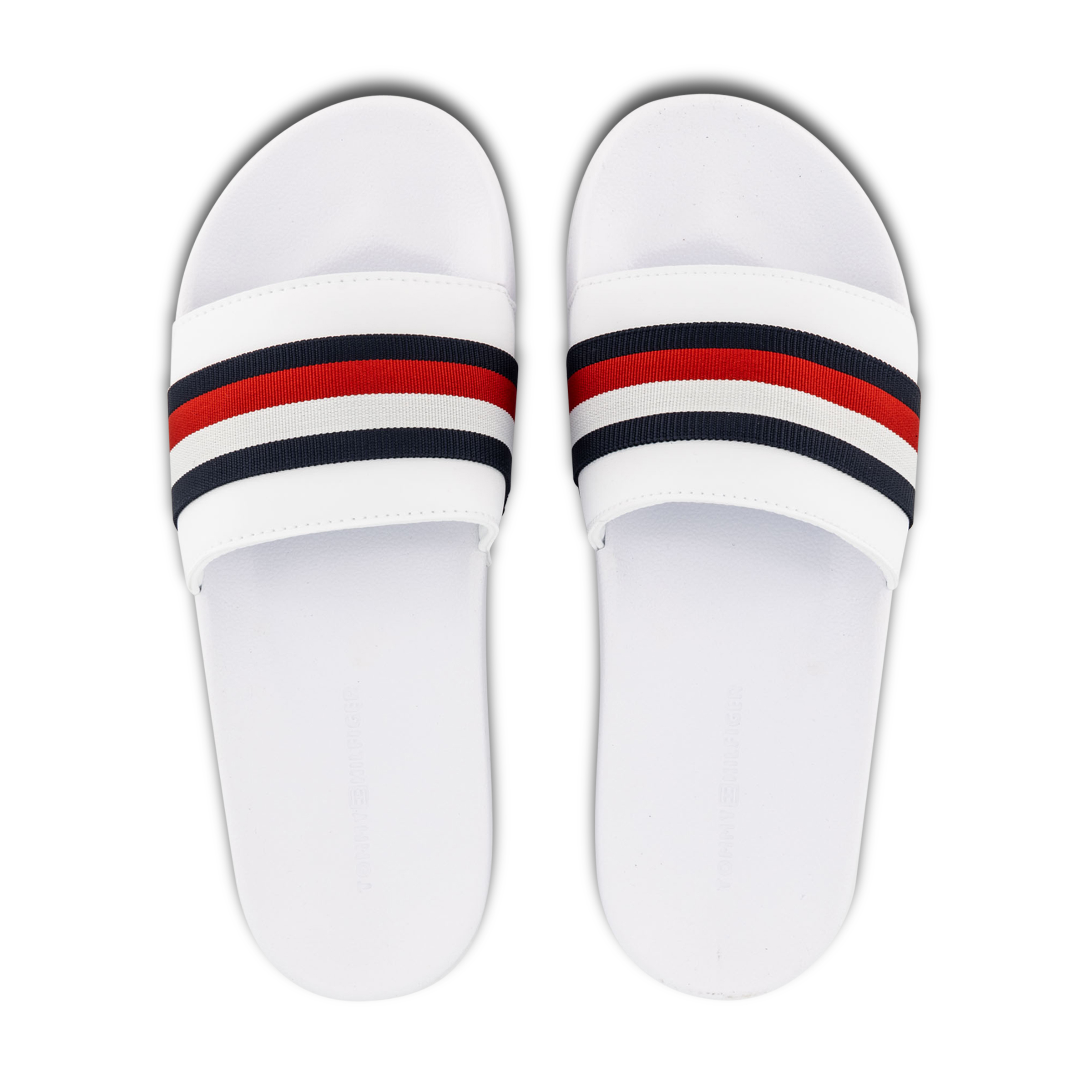 Tommy Hilfiger Signature Contoured Slide Womens White Hype DC