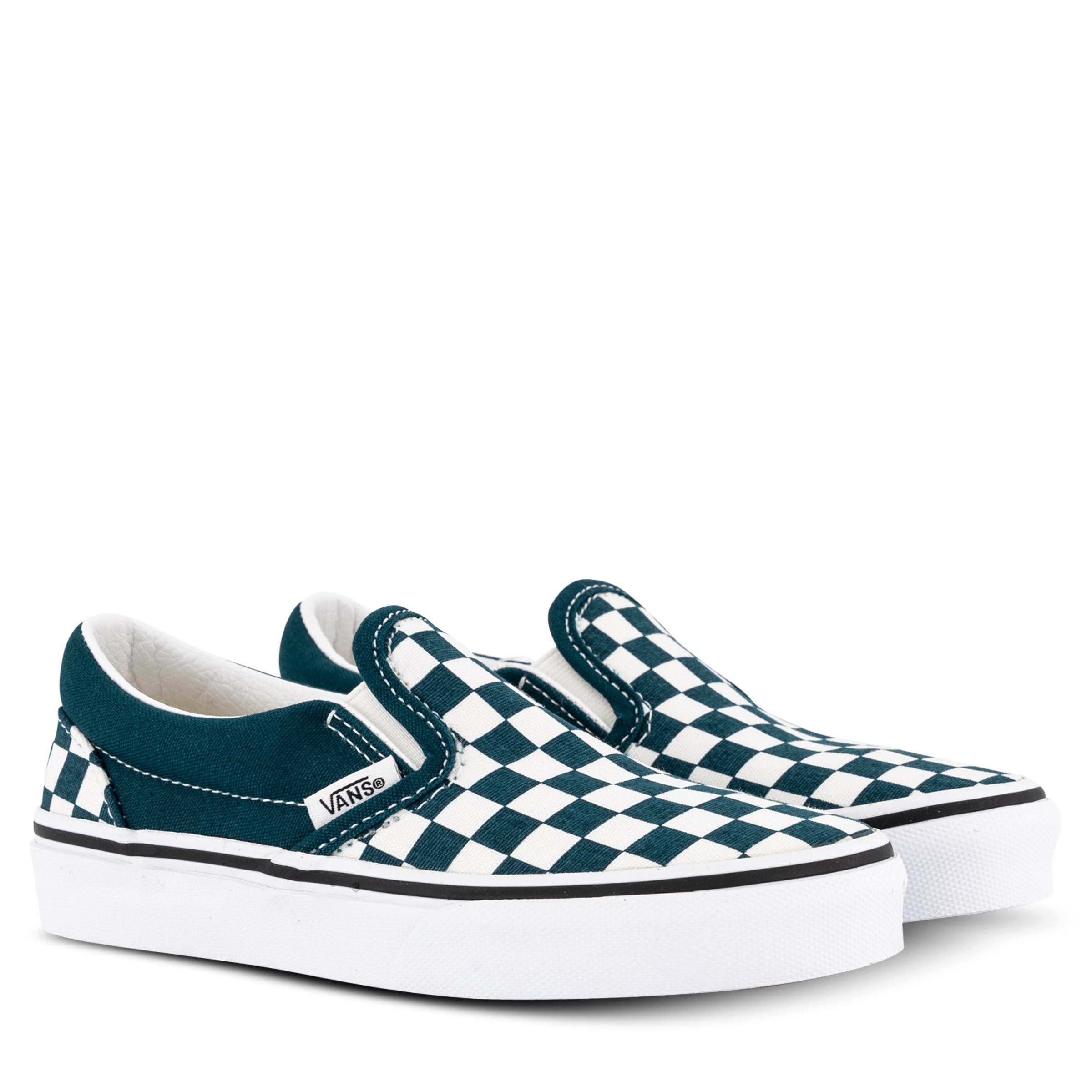 Baby blue checkered on sale vans