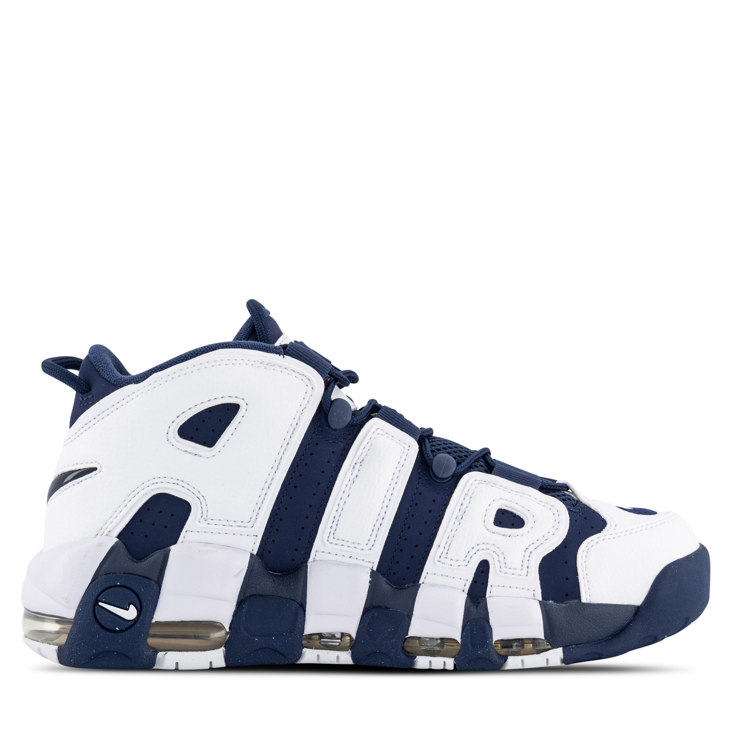 Nike Air More Uptempo 96 White Midnight Navy Metallic Gold Hype DC