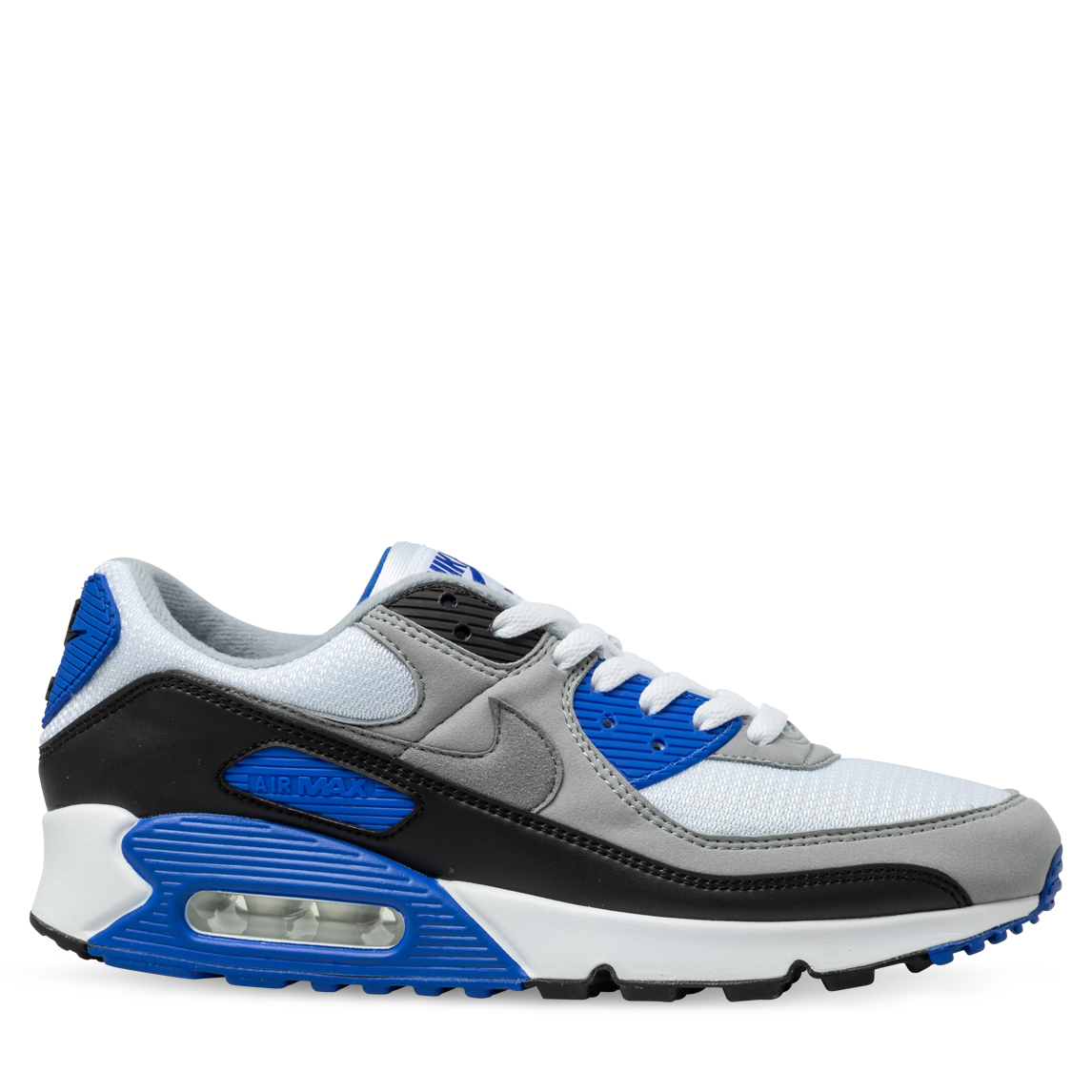 Nike AIR MAX 90 White/Particle Grey/Hyper Royal/Black | Hype DC