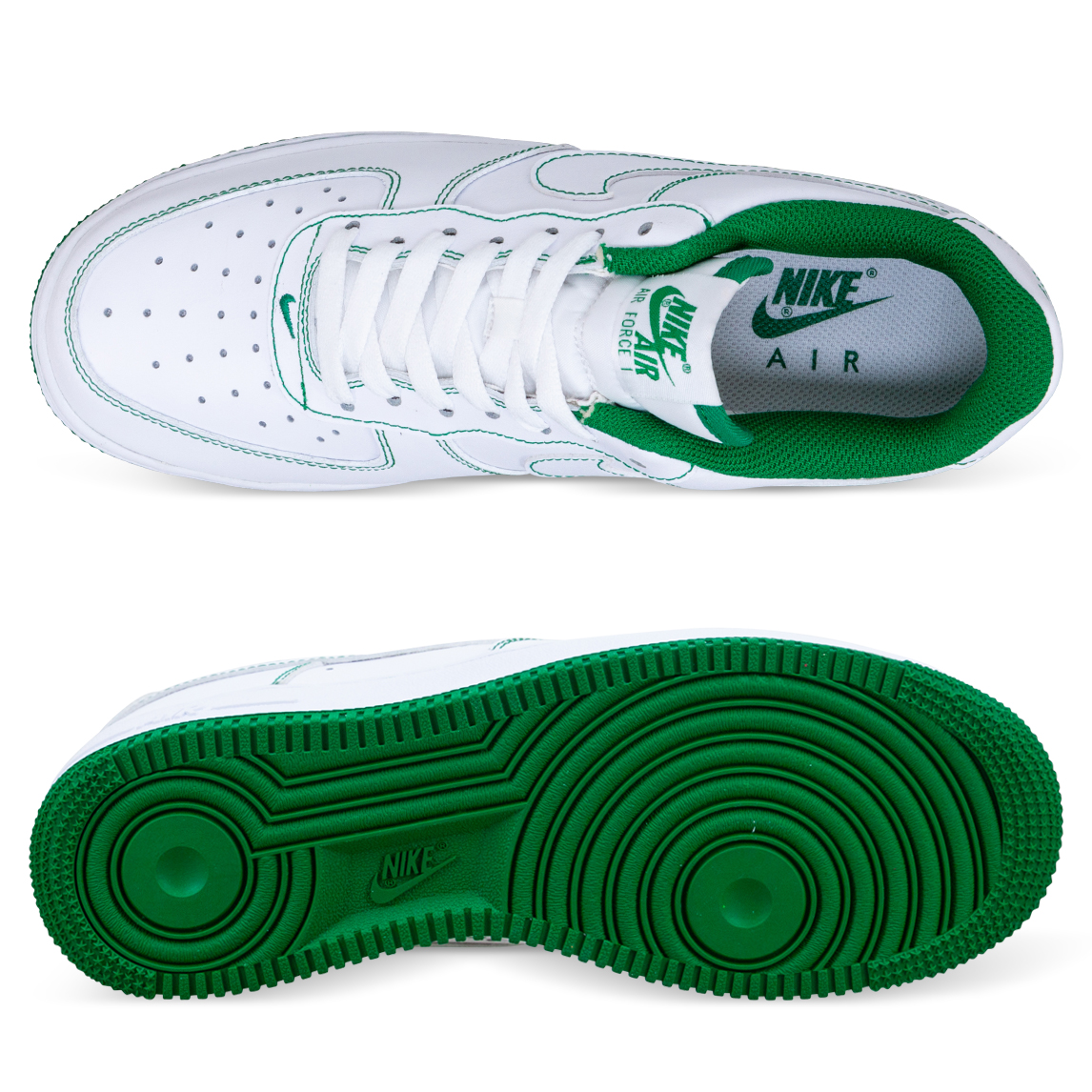 Nike AIR FORCE 1 '07 White/White/Pine Green | Hype DC