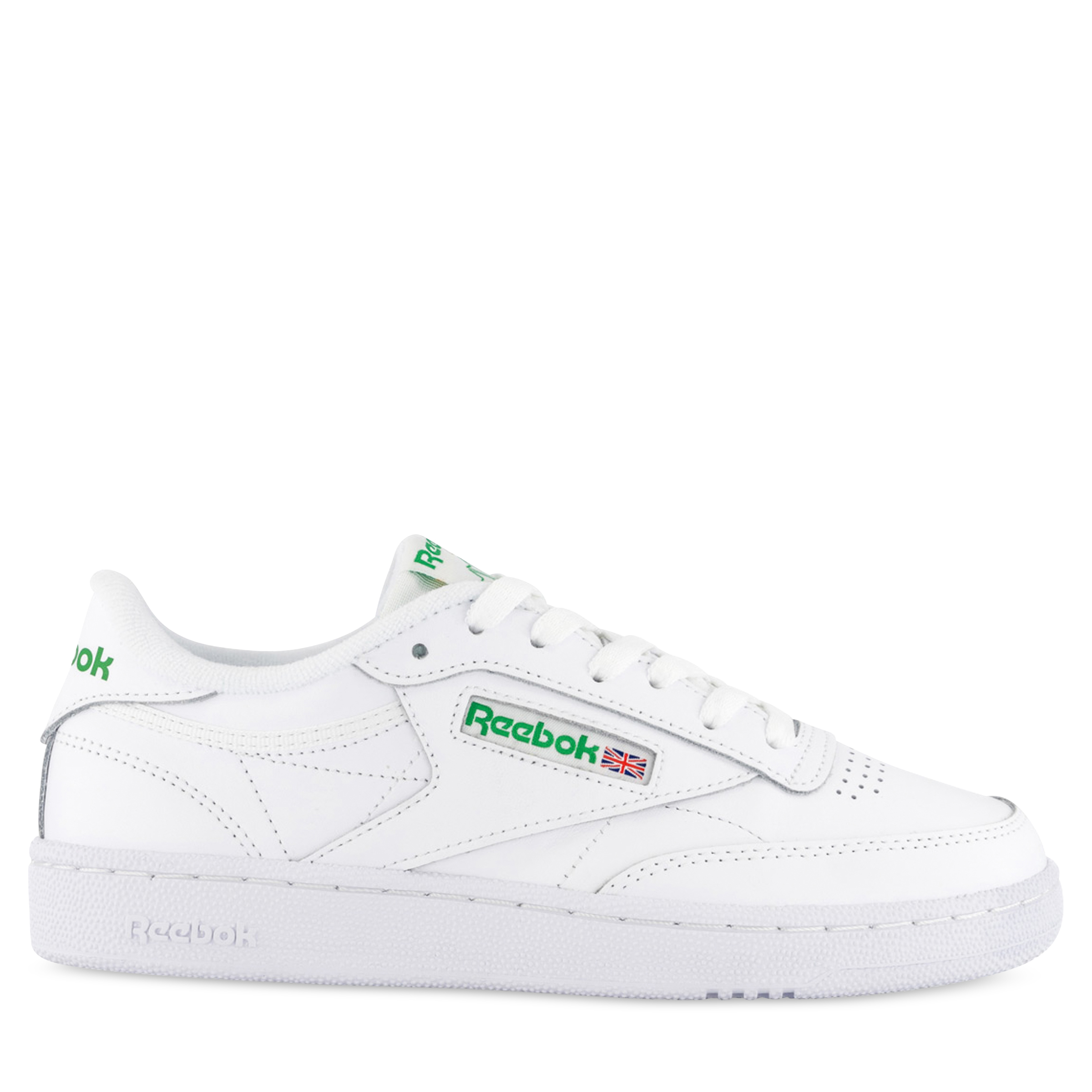 Confronteren Legende Geld lenende Reebok Club C 85 Sneakers in White & Green | Hype DC