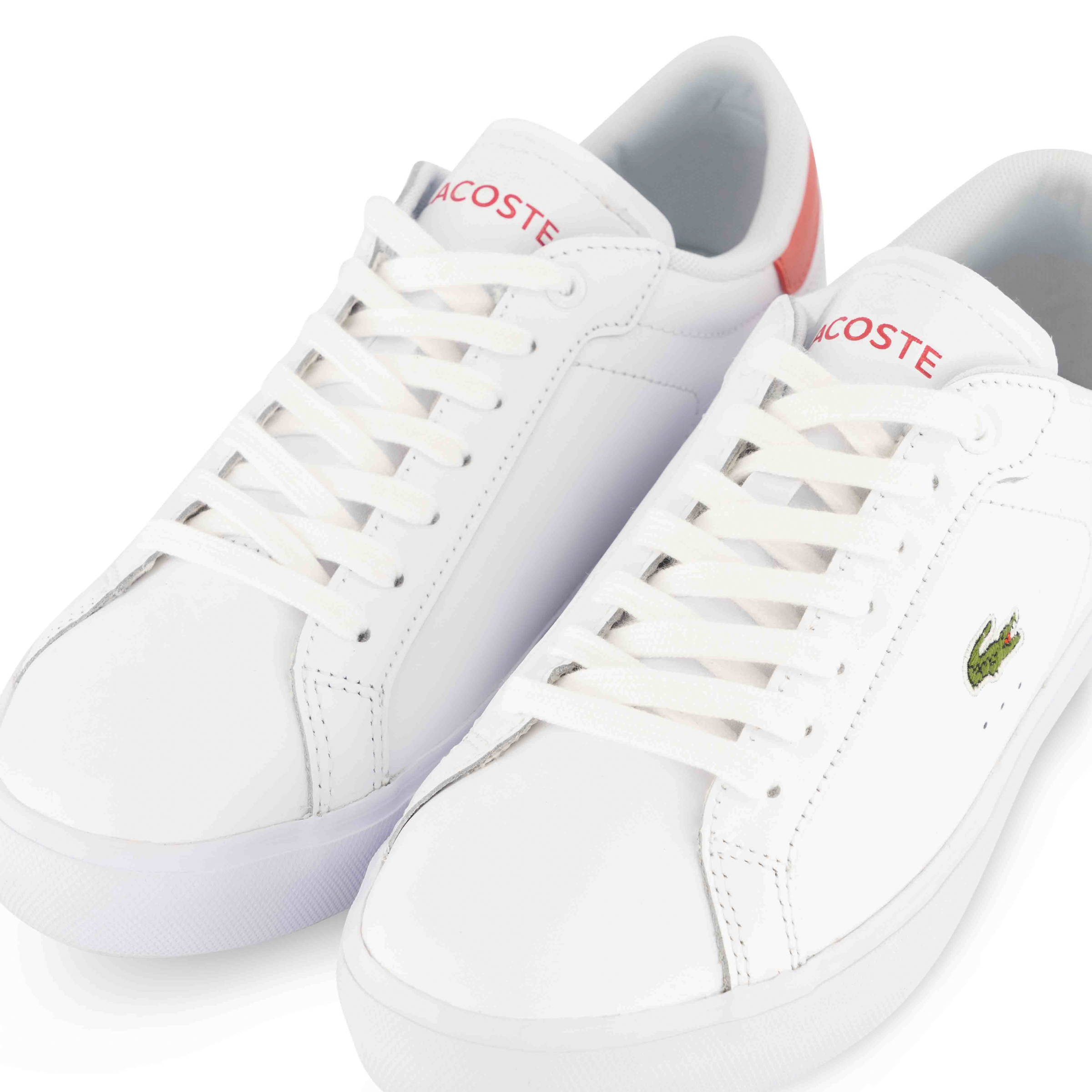 Lacoste POWERCOURT 0121 Wht/dk Pnk 
