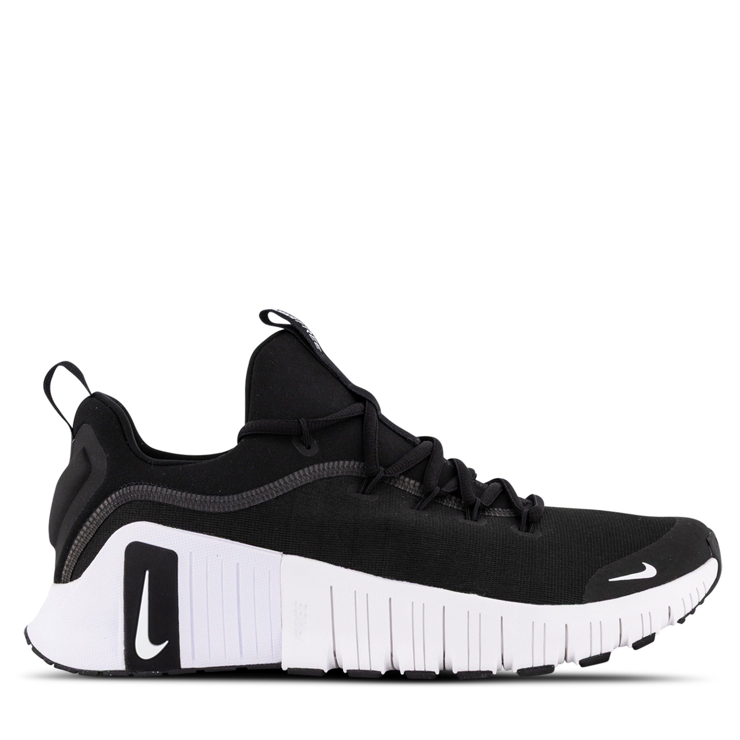 nike free metcon black white