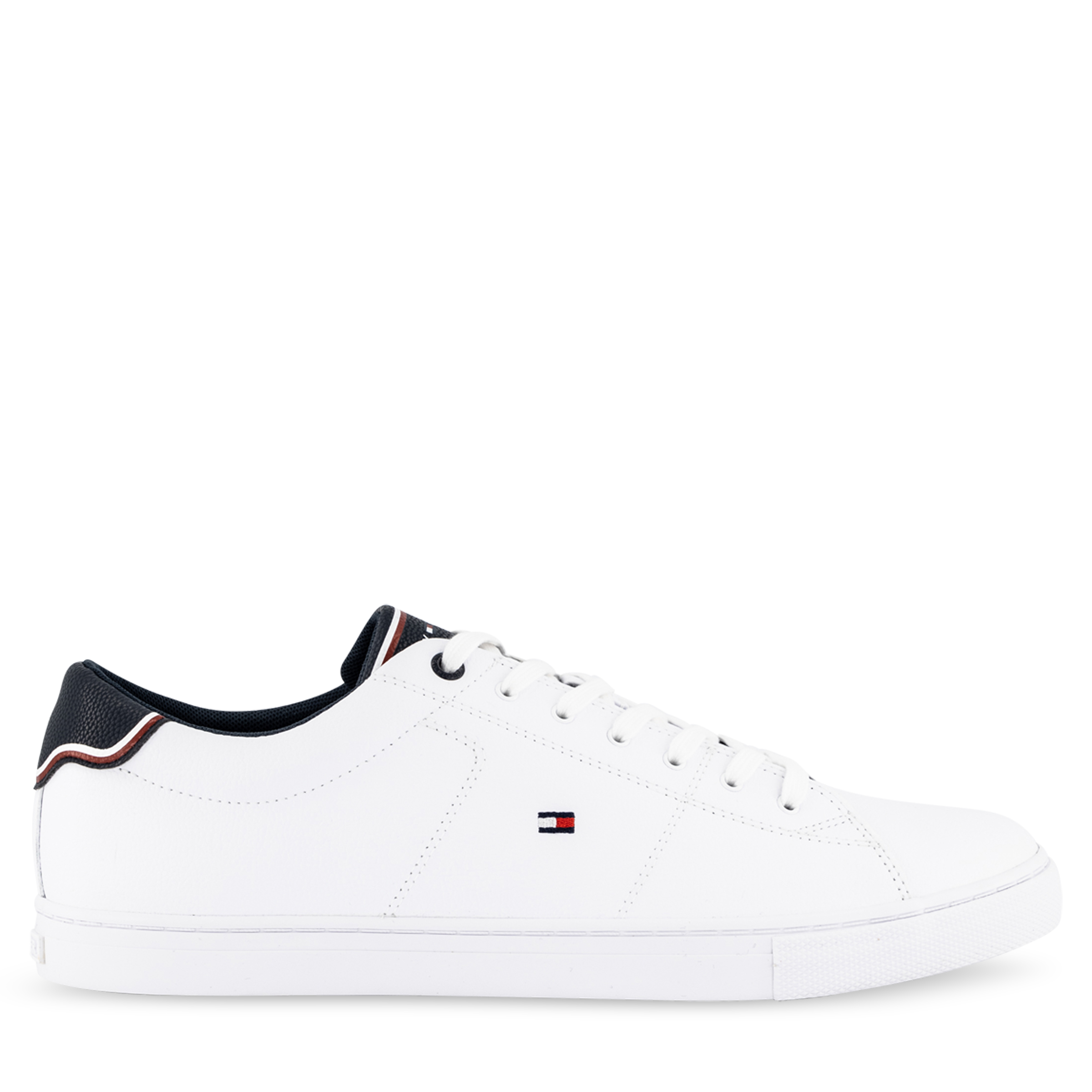 tommy leather sneakers