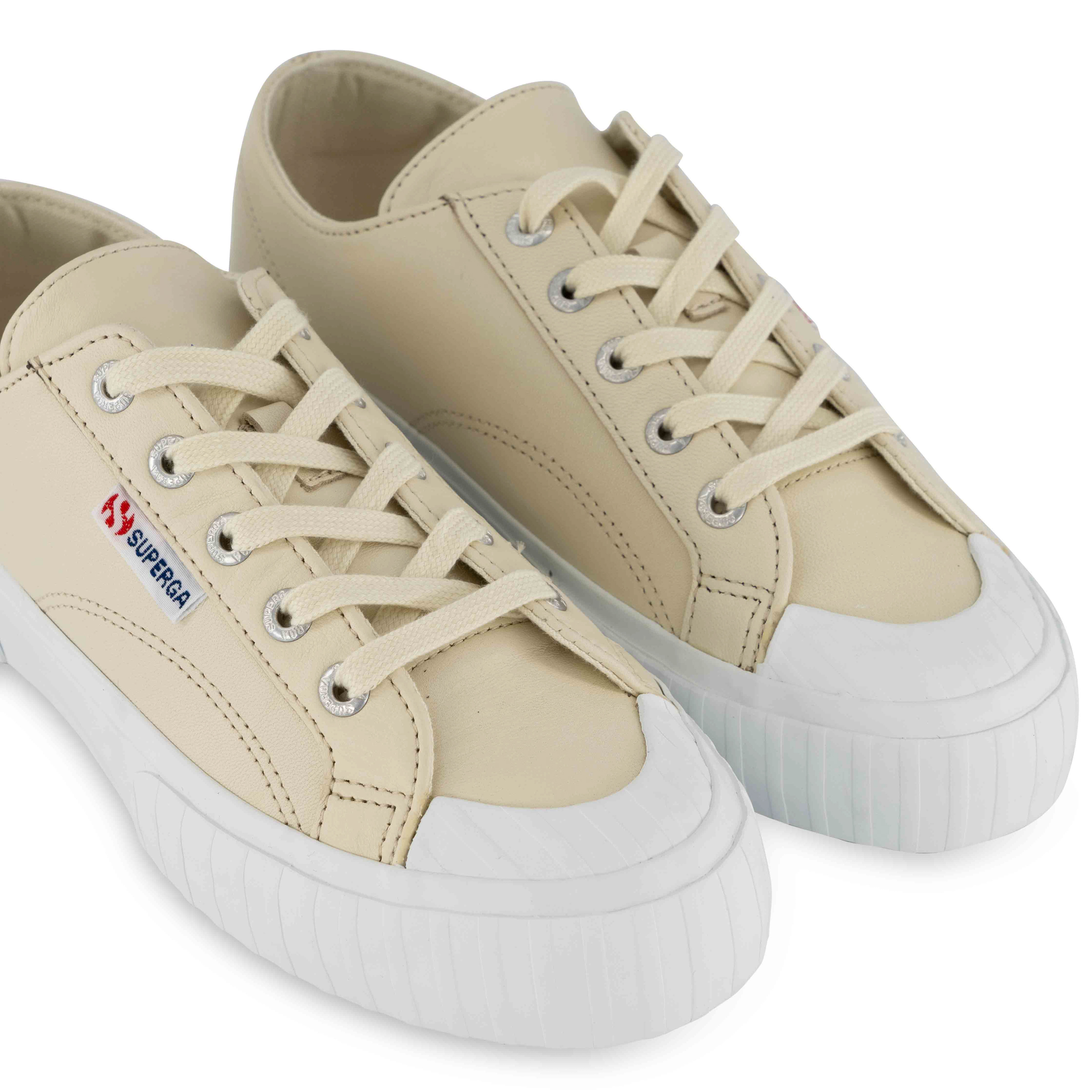 Superga 2630 STRIPE NAPPA 394 394 Beige Gesso | Hype DC