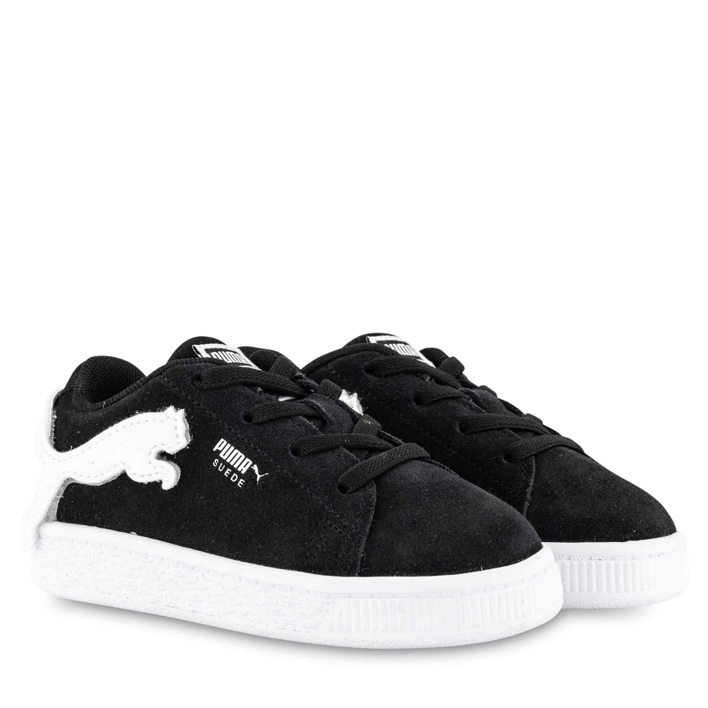 puma ribbon trainers white