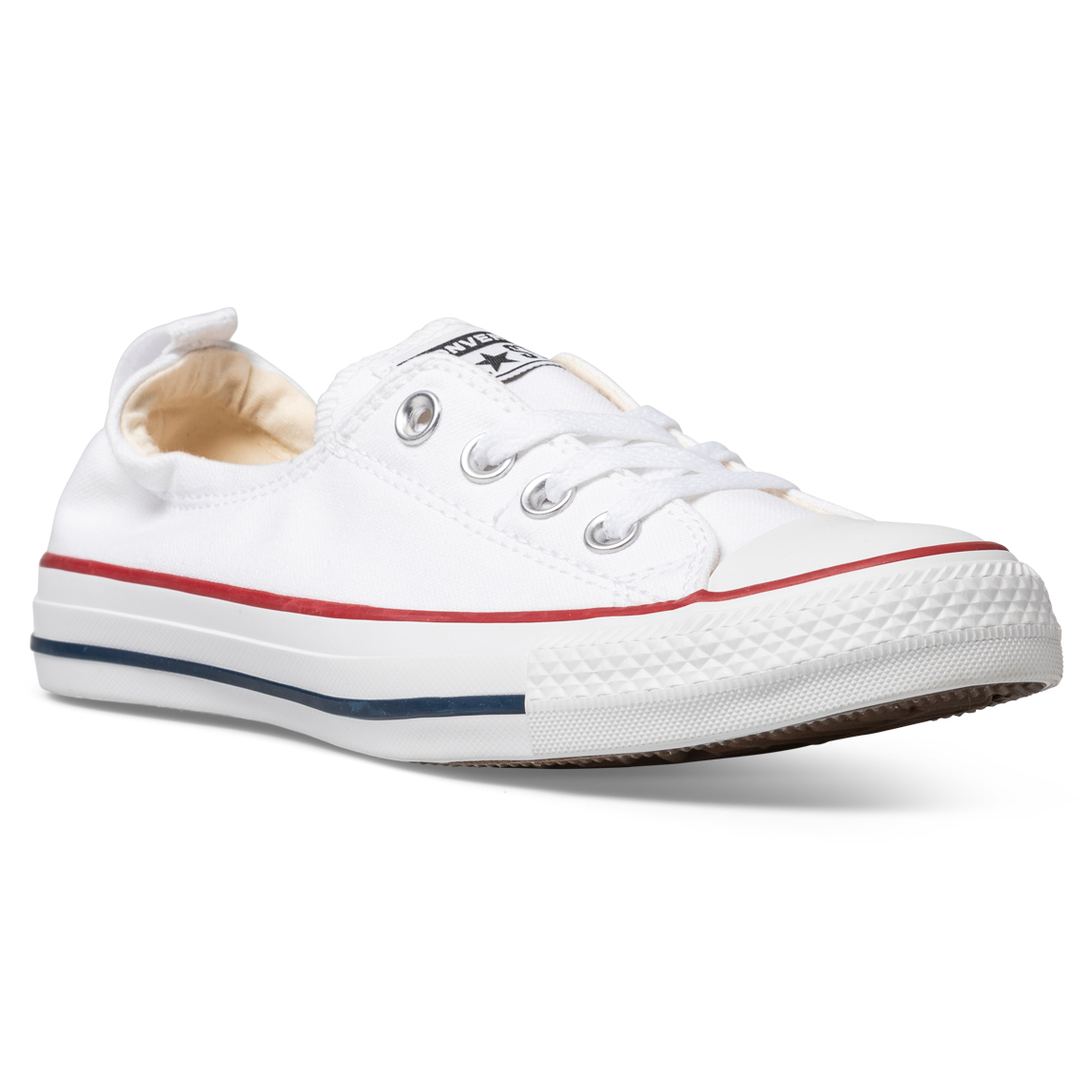 all white converse shoreline