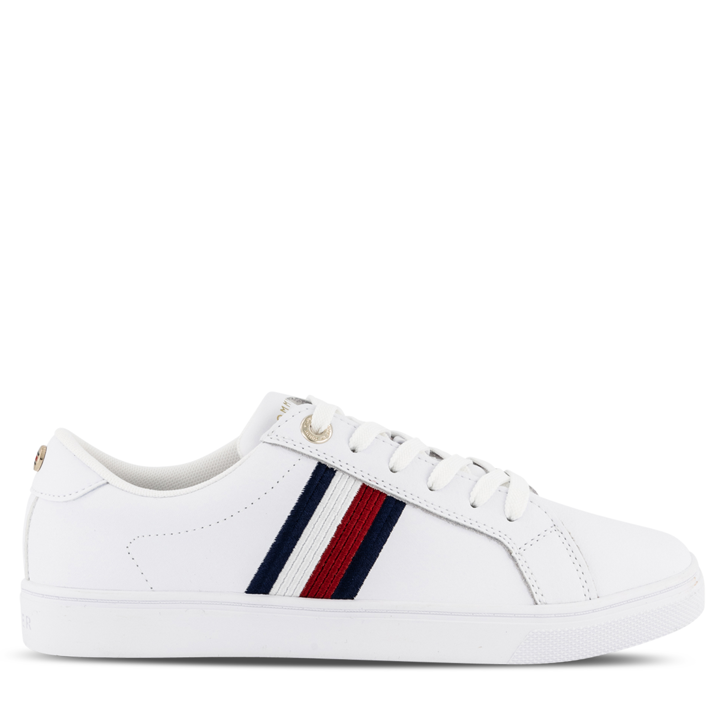 Tommy Hilfiger Essential Stripes Leather White | Hype DC