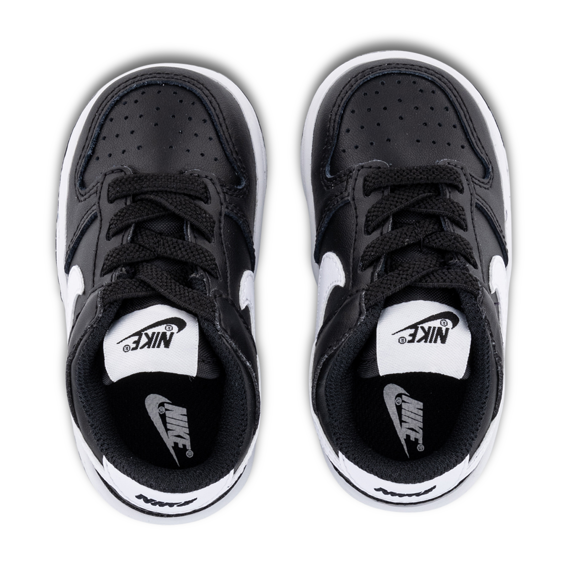 dunk low black white youth