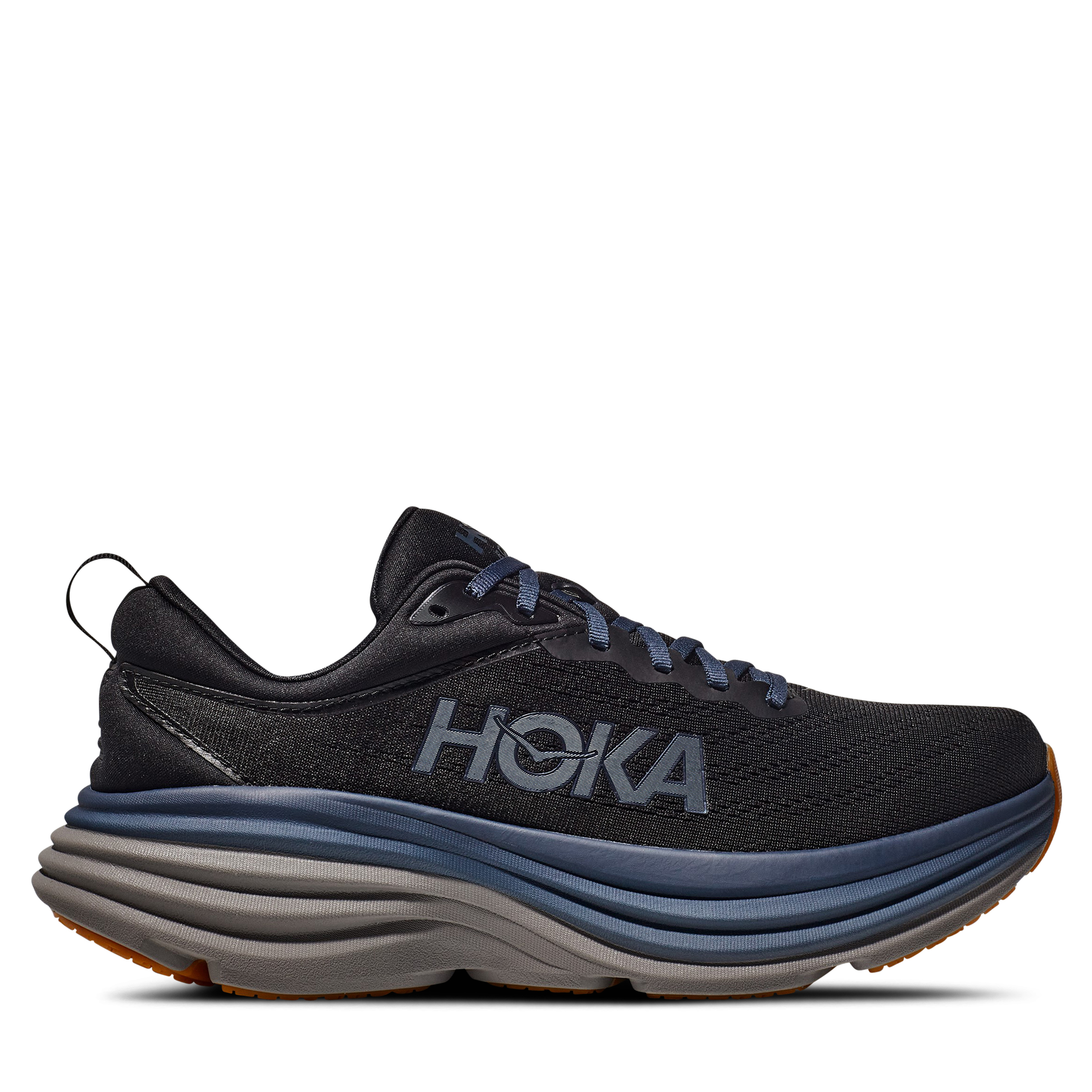 HOKA Bondi 8 Black / Iron Ore Hype DC