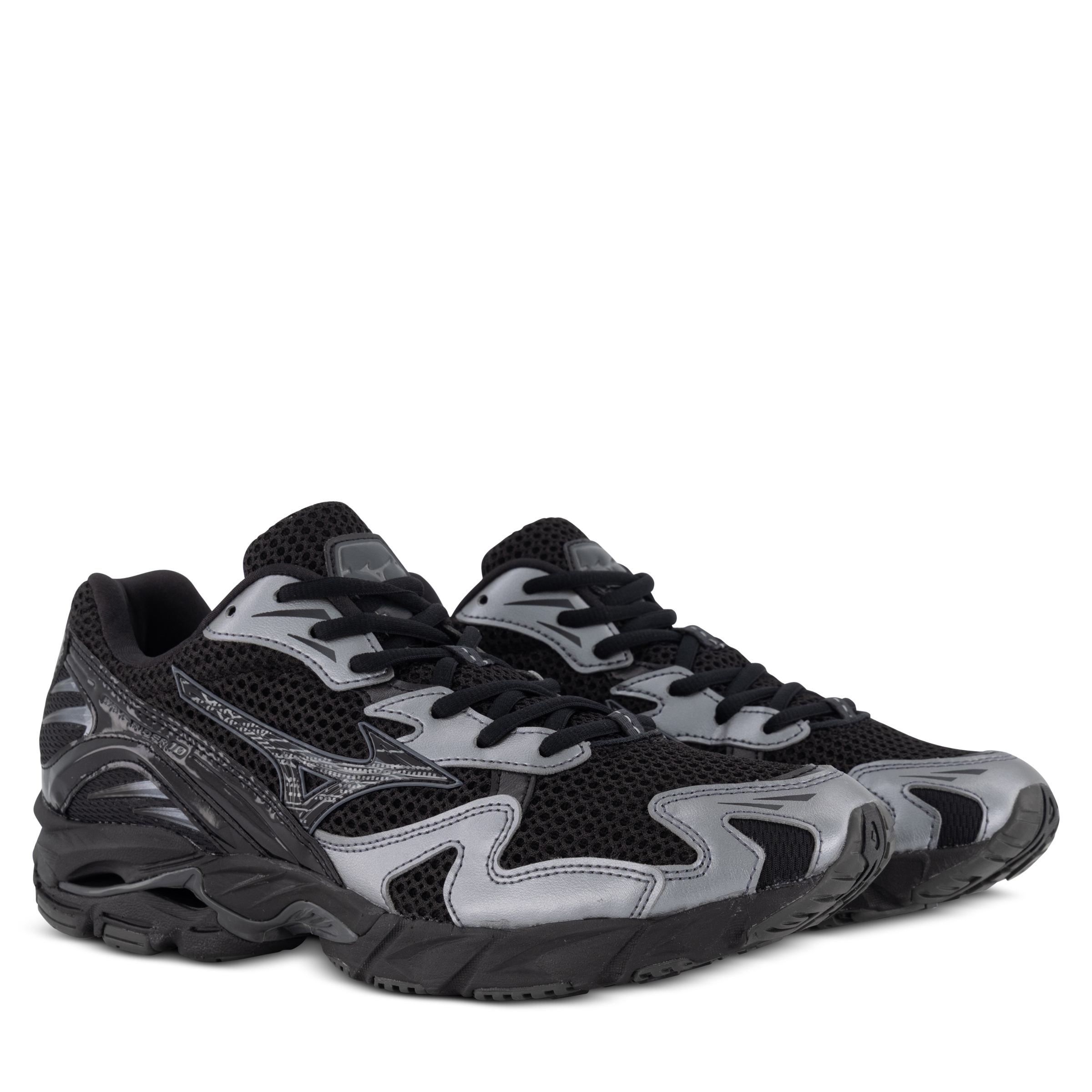 Mizuno Wave Rider 10 Black/Black Sand/Metallic Gray | Hype DC