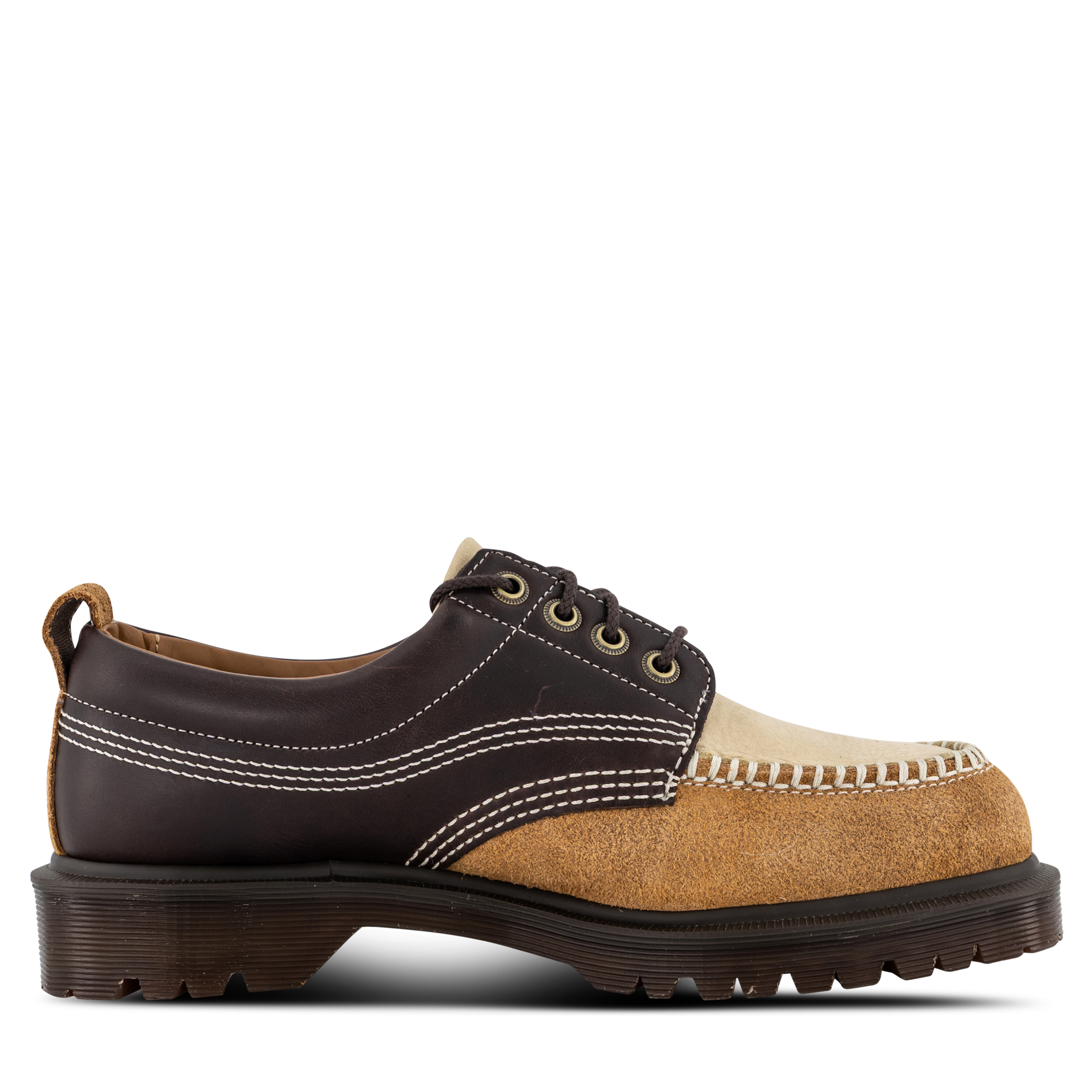 Dr Martens Lowell Suede Dark Brown/Light Tan/Desert Brown
