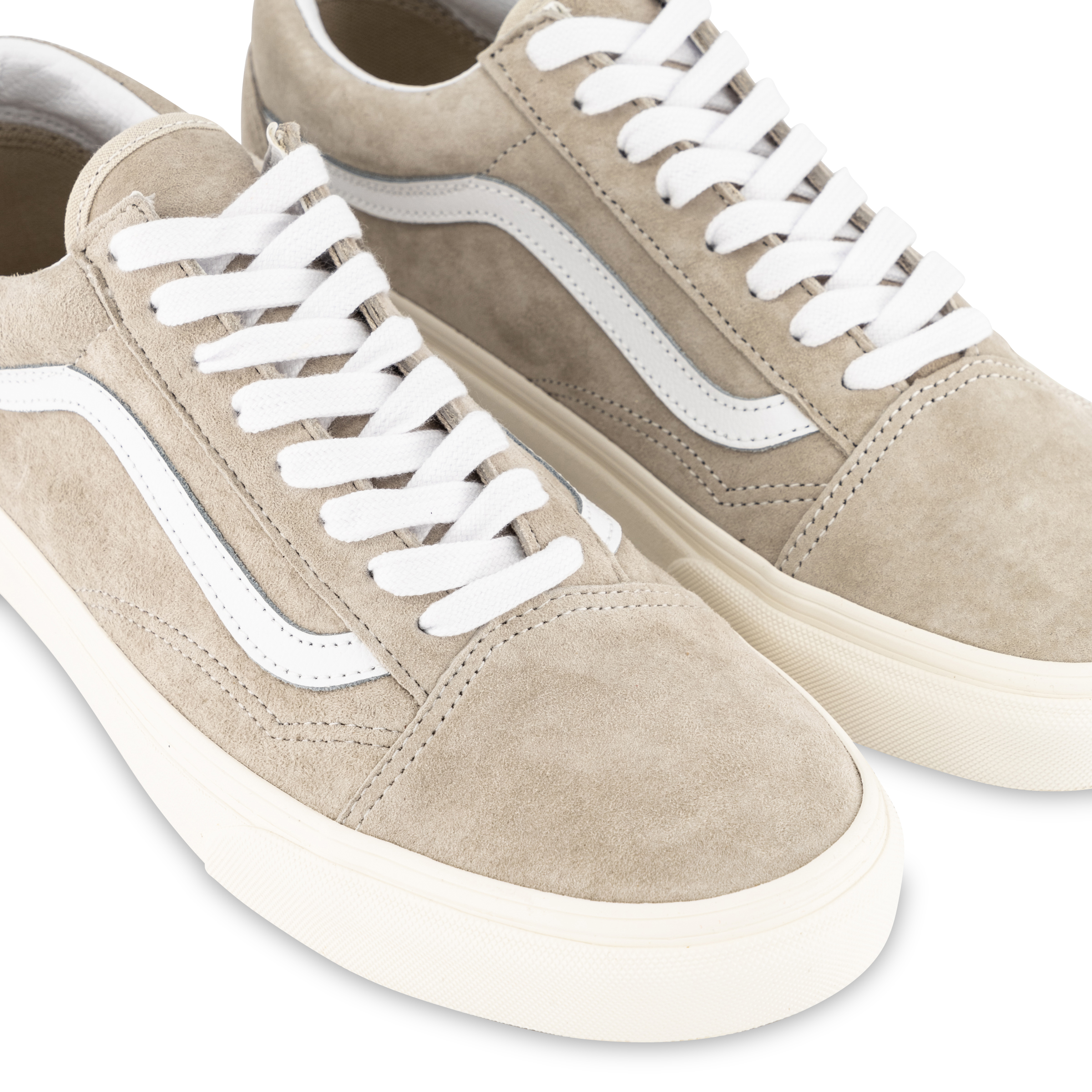 vans old skool khaki white
