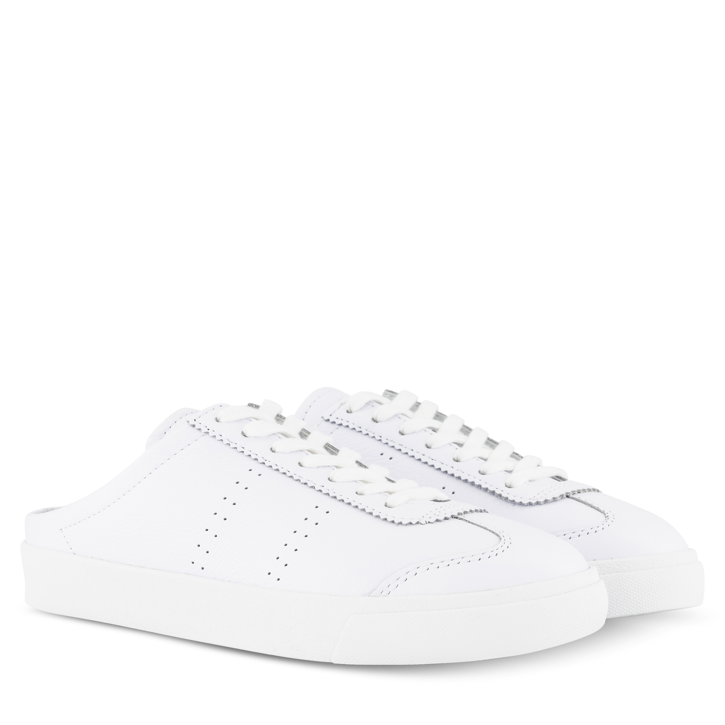 superga mules white