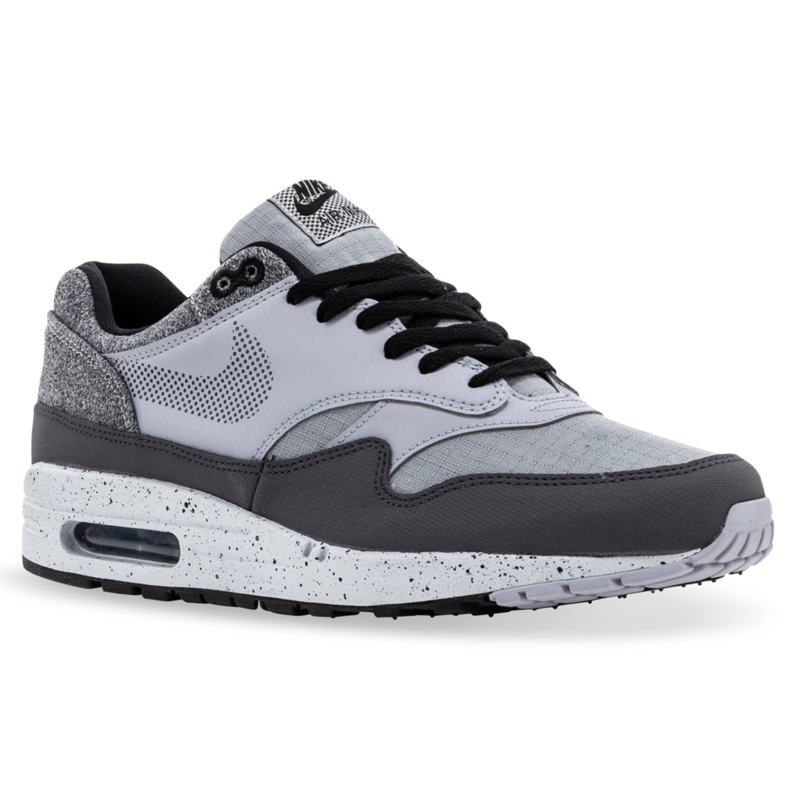 air max 1 essential anthracite wolf grey  and  black