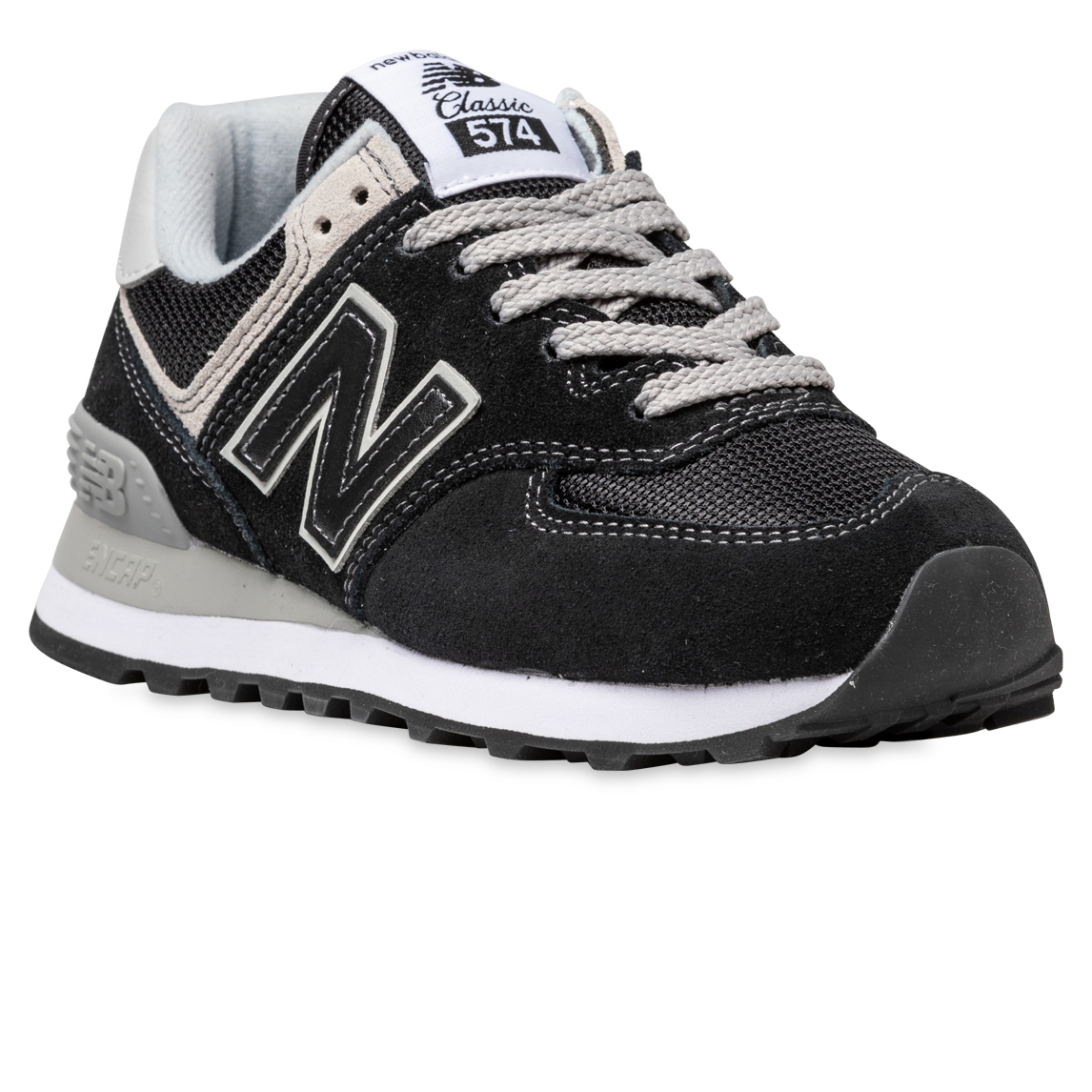 womens new balance 574 black and white