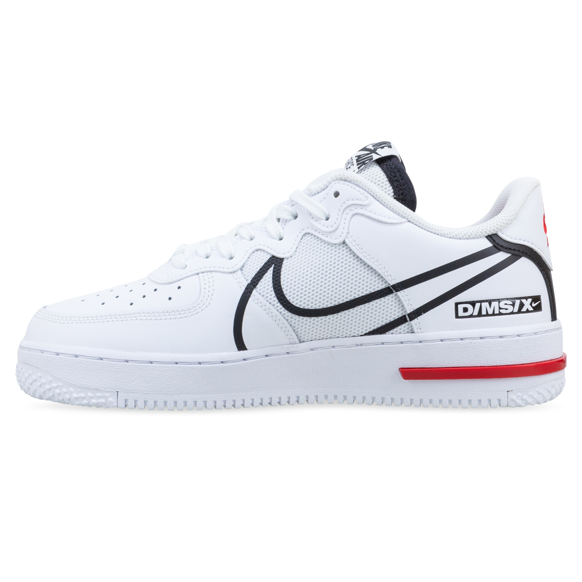 Nike AIR FORCE 1 REACT White/University Red/Black | Hype DC