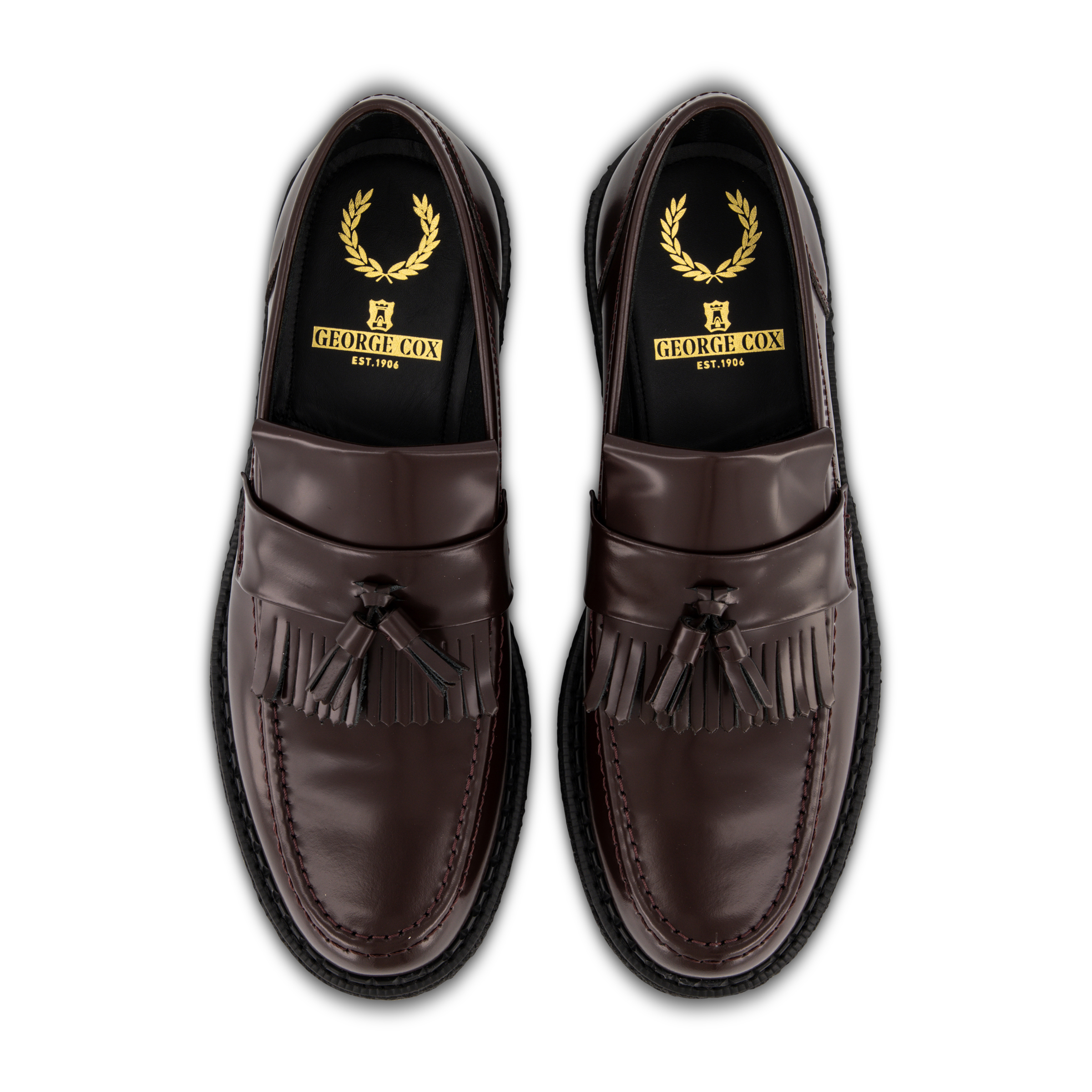 Fred Perry x George Cox Tassel Loafer Oxblood Hype DC