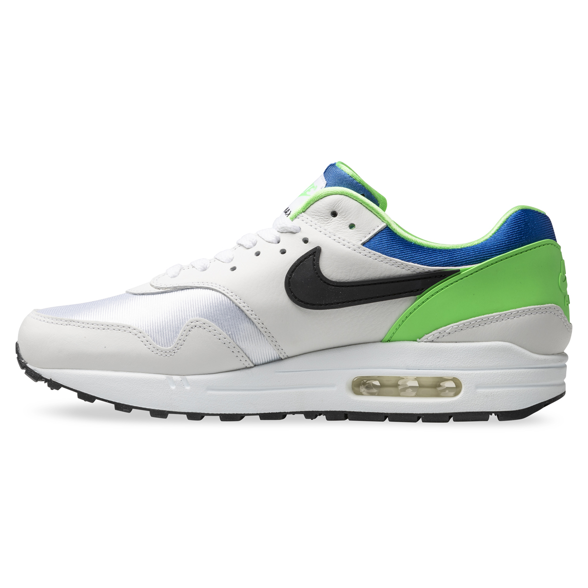 Nike AIR MAX 1 White/Black/Royal Blue/Scream Green | Hype DC