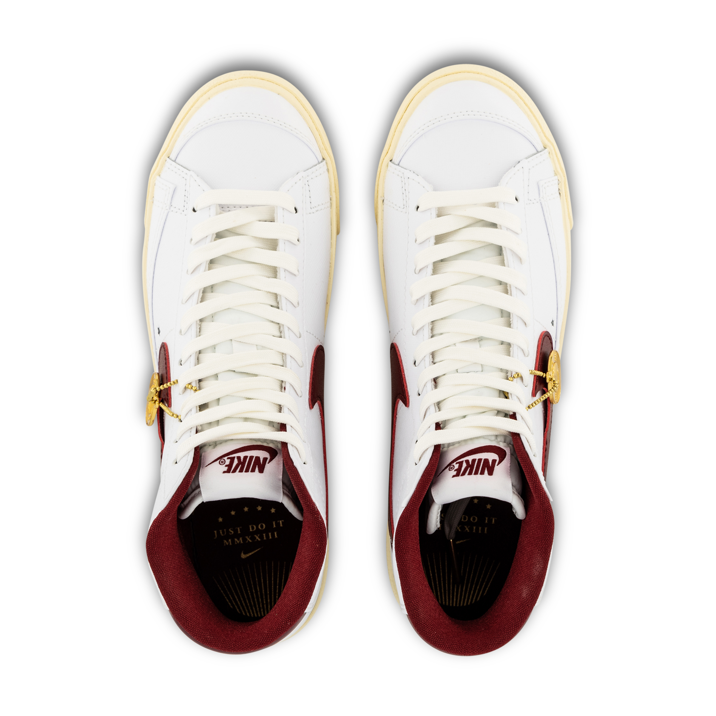 Nike Blazer Mid '77 SE Womens White/Team Red/Muslin/Metallic Gold Hype DC