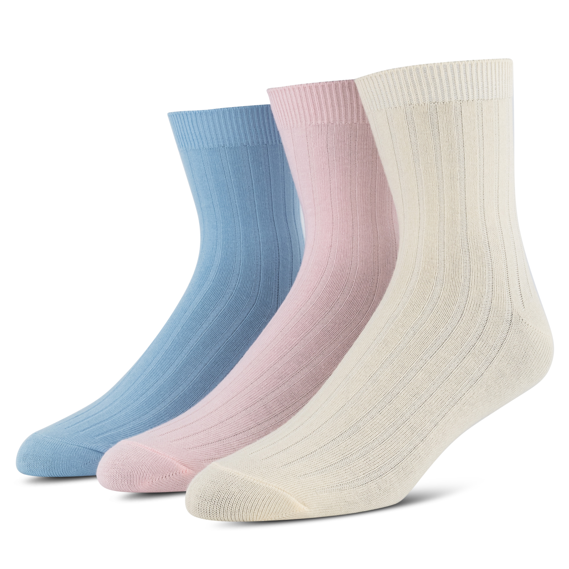 Half Crew Rib Sock 3-Pack