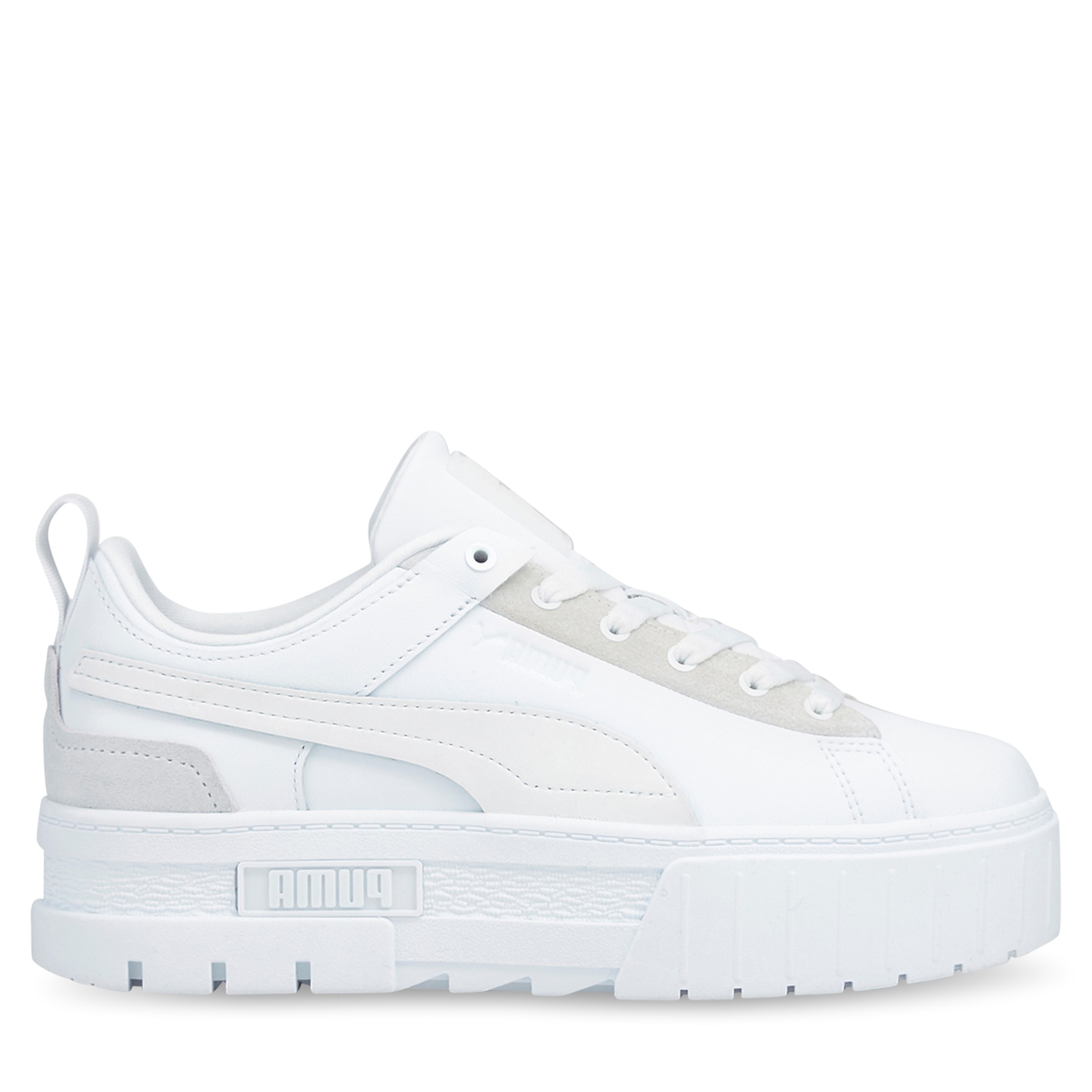 plain white puma sneakers